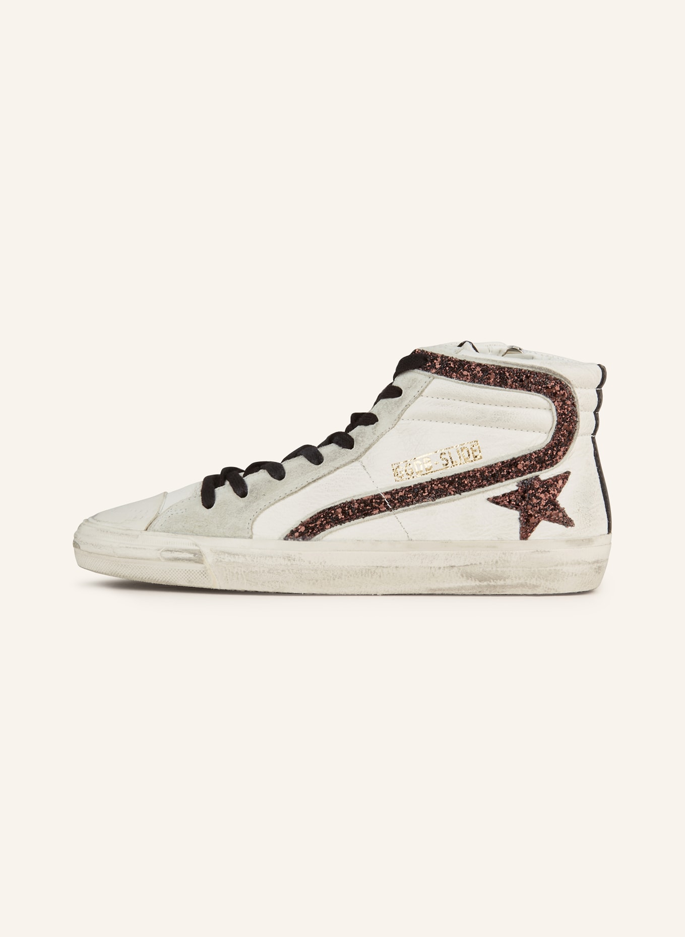 GOLDEN GOOSE High-top sneakers SLIDE, Color: WHITE (Image 4)