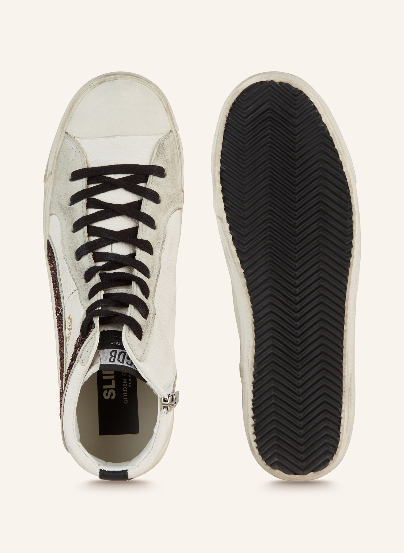 GOLDEN GOOSE High-top sneakers SLIDE, Color: WHITE (Image 6)