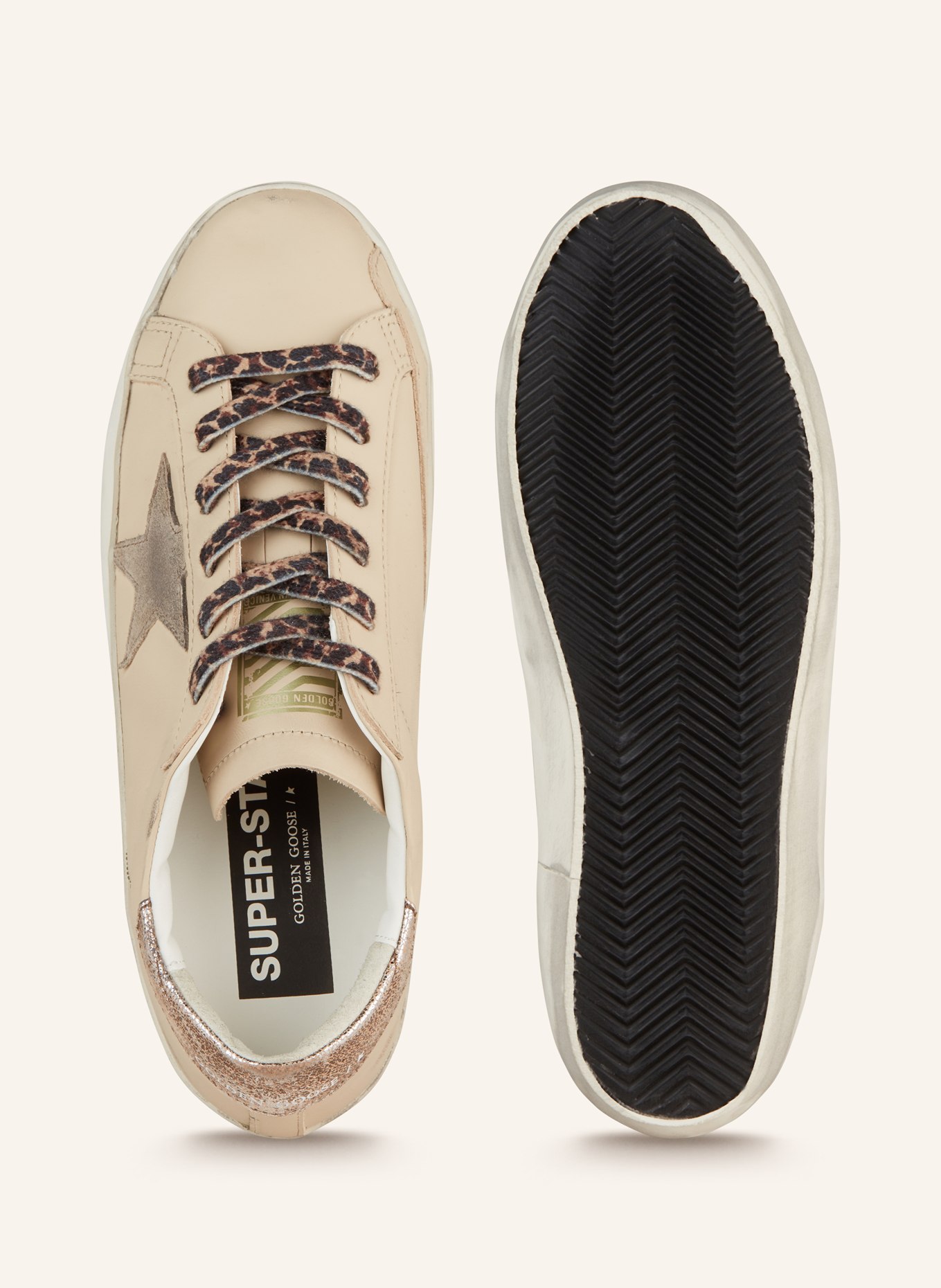 GOLDEN GOOSE Sneakers SUPER STAR in beige gray