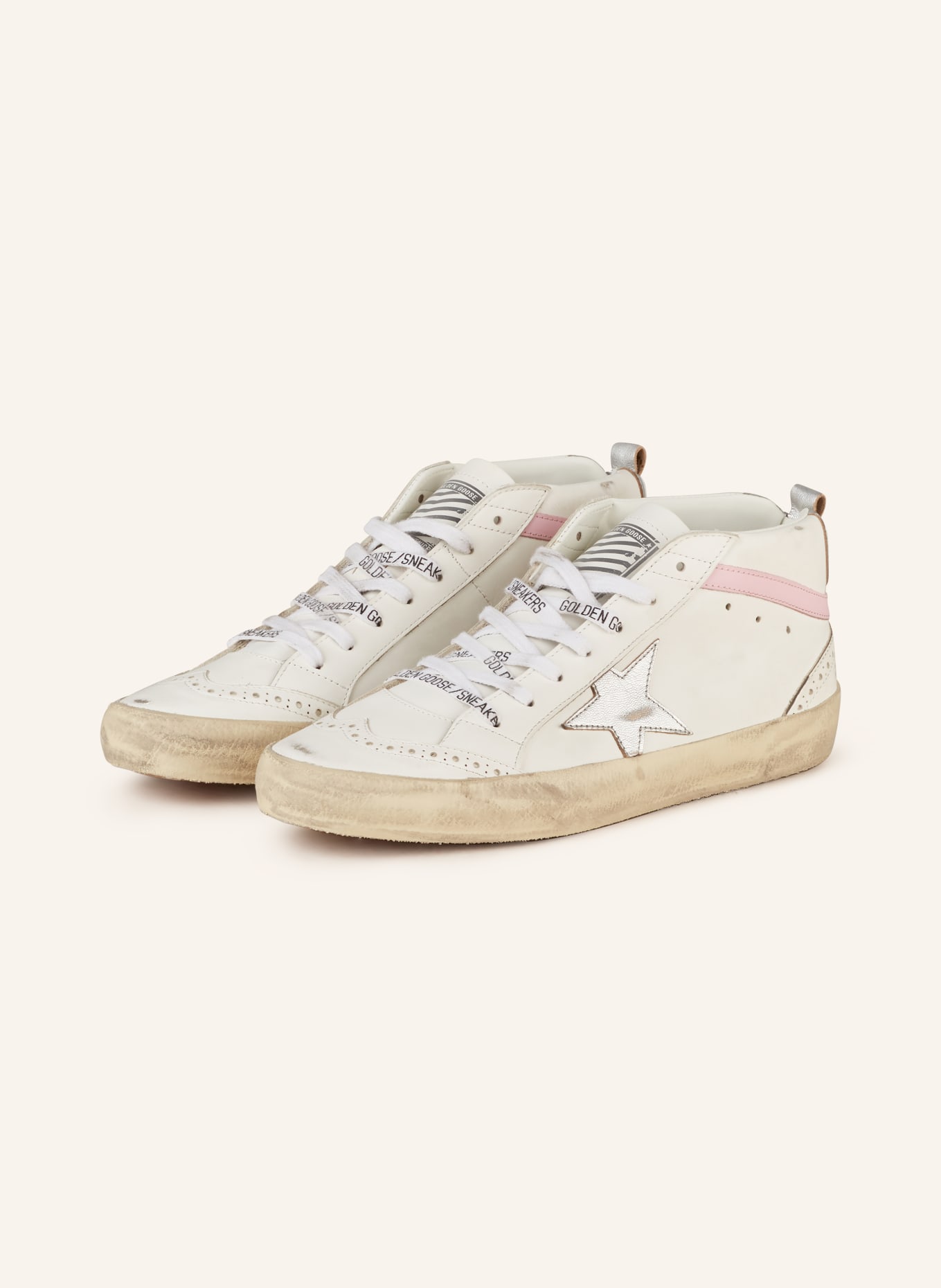 GOLDEN GOOSE Sneakers MID STAR, Color: WHITE (Image 1)
