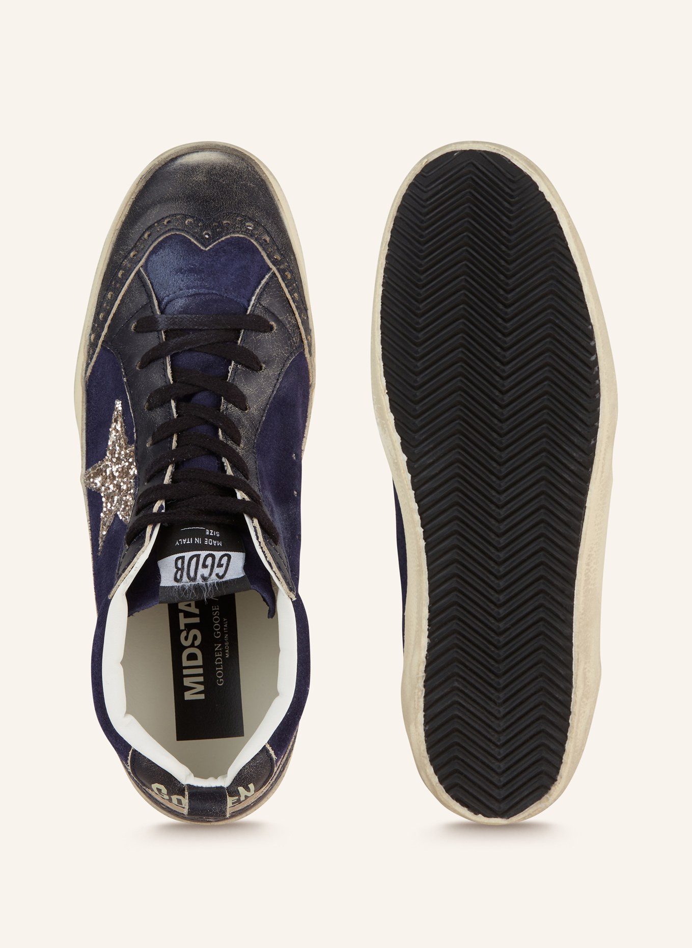 GOLDEN GOOSE Sneakers MID STAR, Color: BLUE (Image 5)