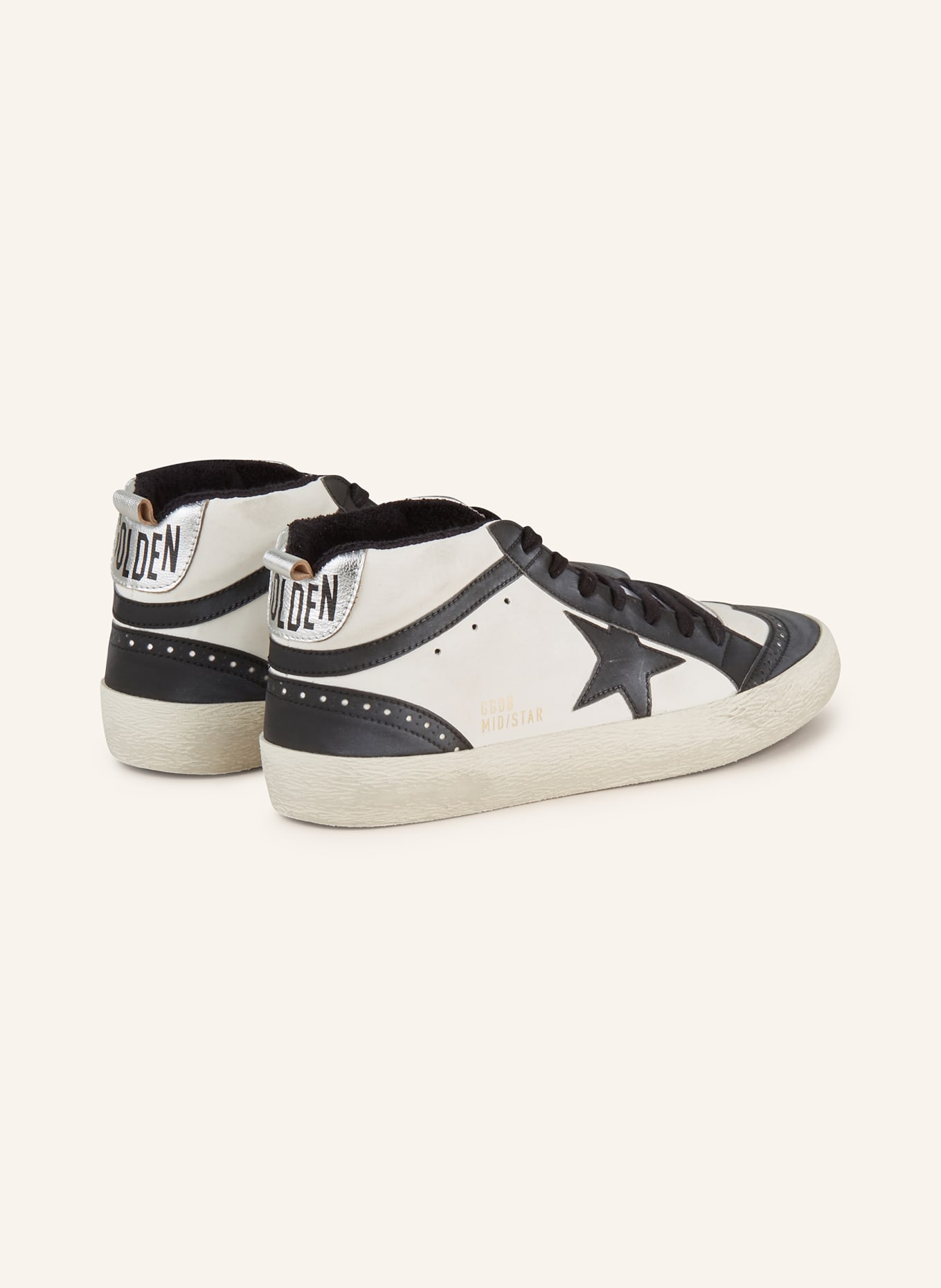 GOLDEN GOOSE Sneakers MID STAR, Color: WHITE/ BLACK (Image 2)