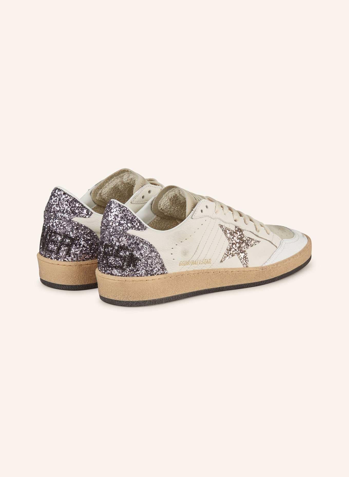 GOLDEN GOOSE Sneakers BALL STAR, Color: WHITE/ SILVER (Image 2)