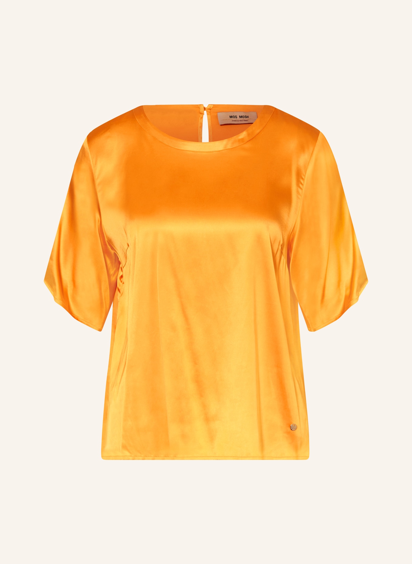 MOS MOSH Shirt blouse MMEVIE made of satin, Color: ORANGE (Image 1)