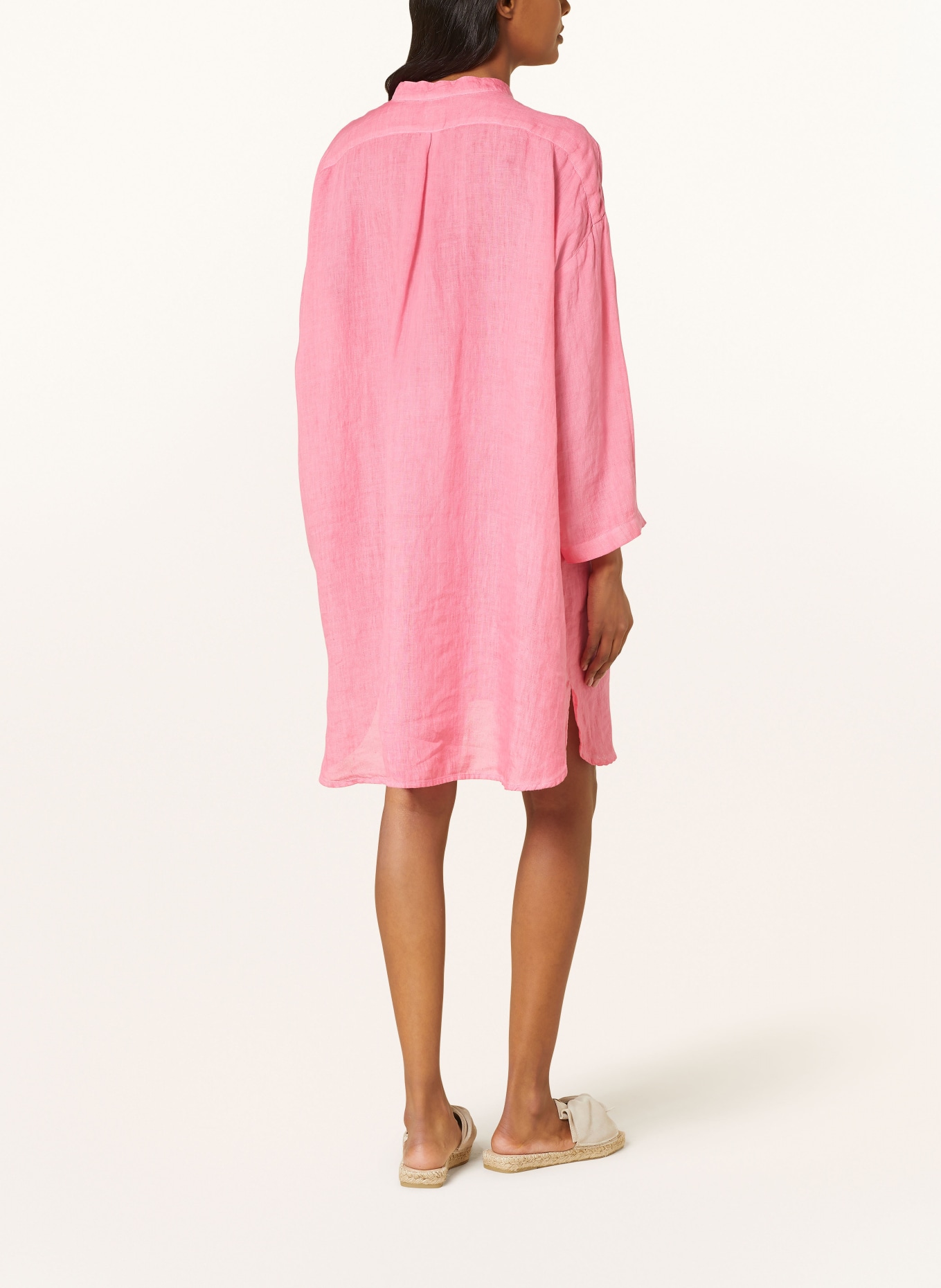 120%lino Sukienka plażowa z lnu, Kolor: RÓŻOWY (Obrazek 3)