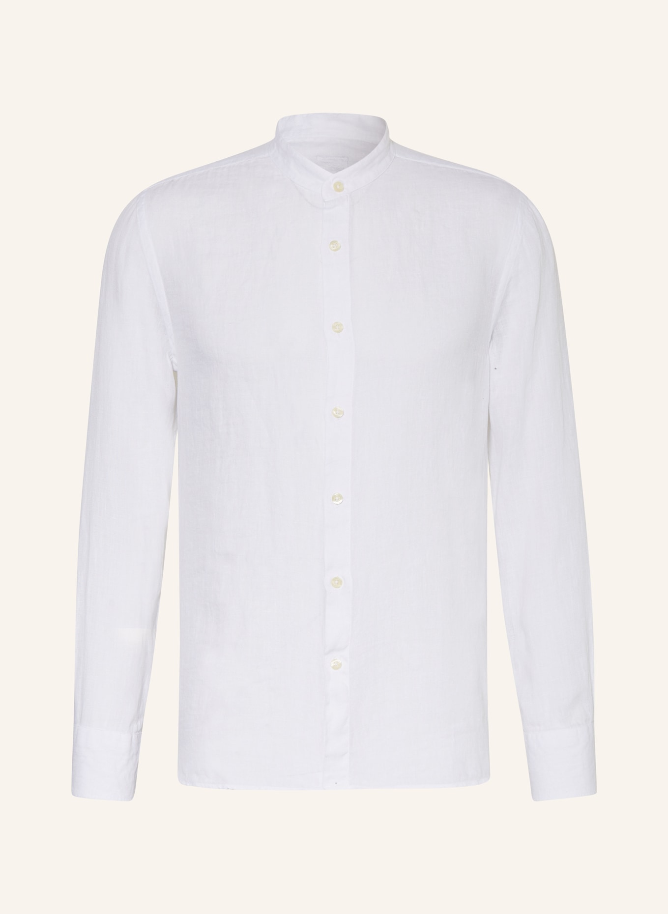 120%lino Linen shirt slim fit, Color: WHITE (Image 1)