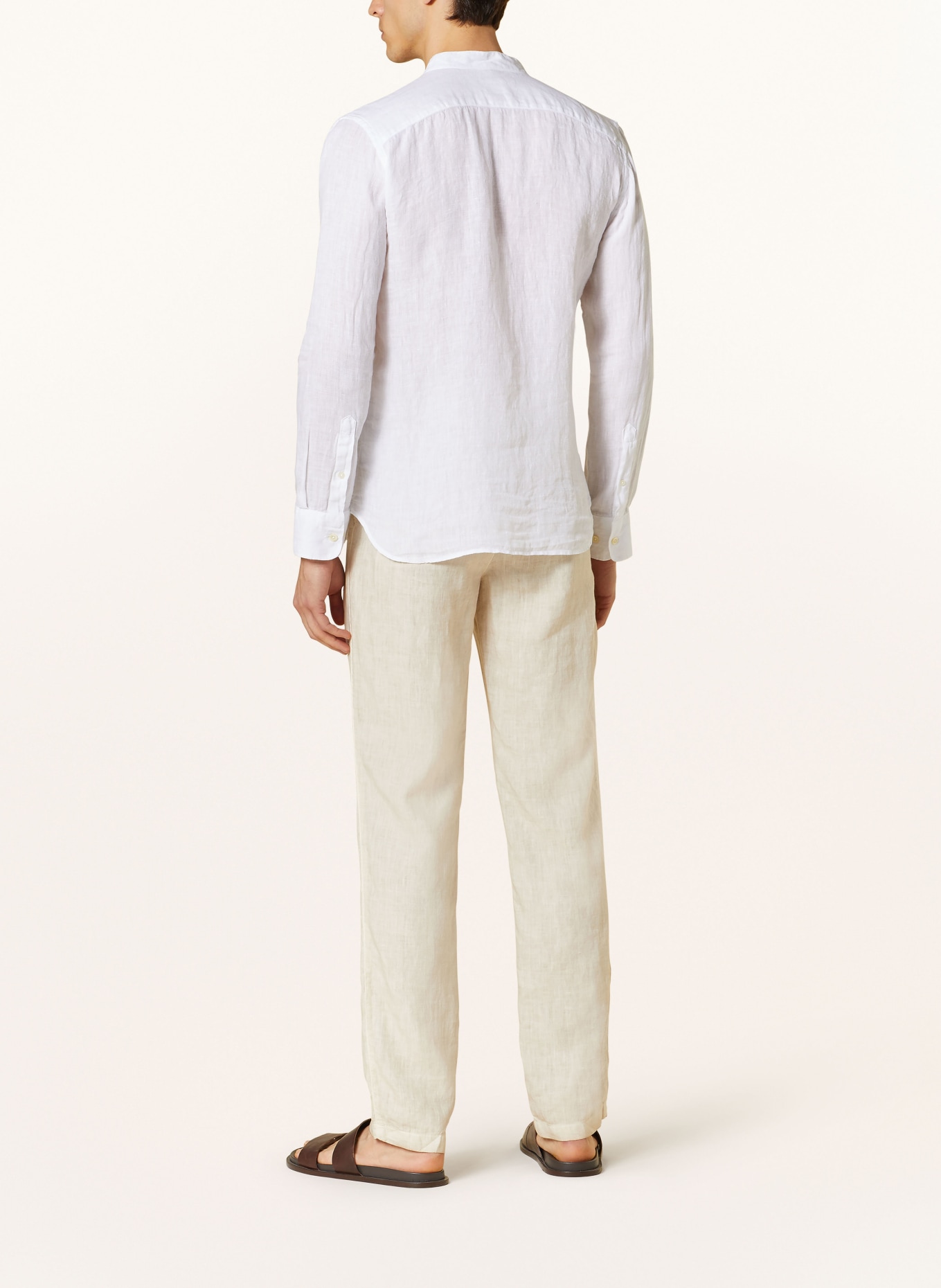 120%lino Linen shirt slim fit, Color: WHITE (Image 3)