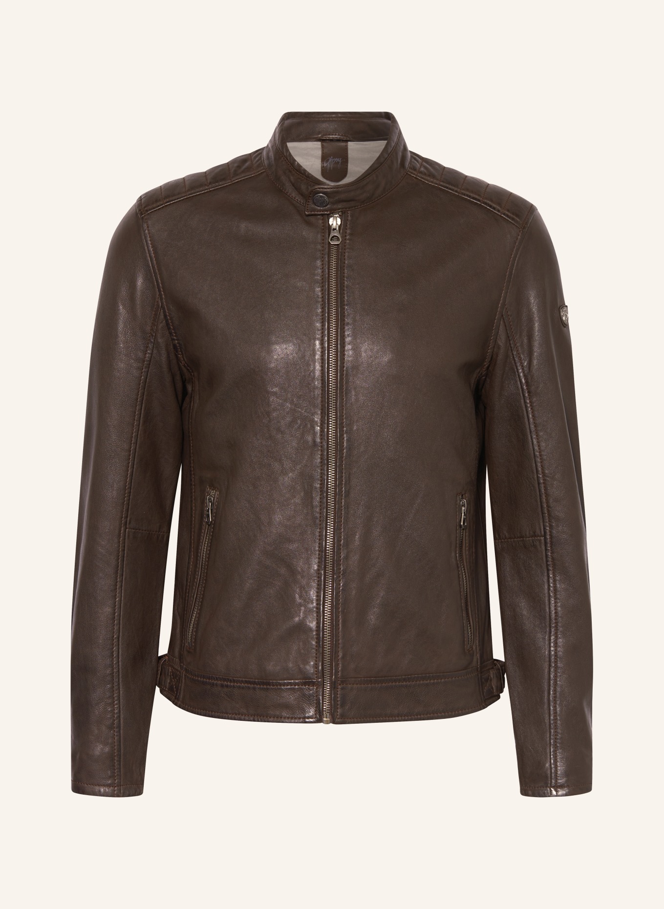 gipsy Leather jacket GMBRODY, Color: DARK BROWN (Image 1)