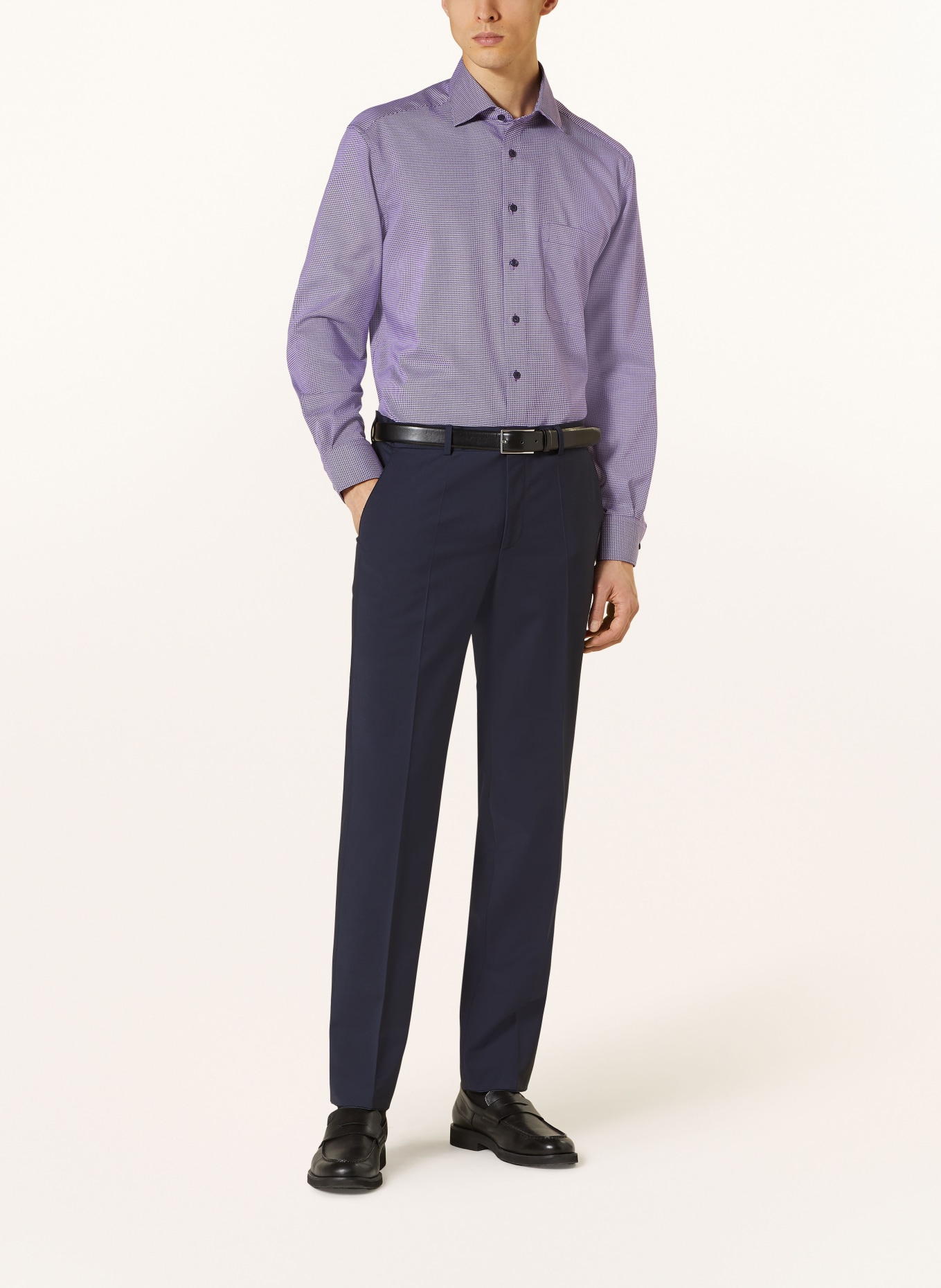 ETERNA Shirt comfort fit, Color: PURPLE/ DARK PURPLE/ WHITE (Image 2)