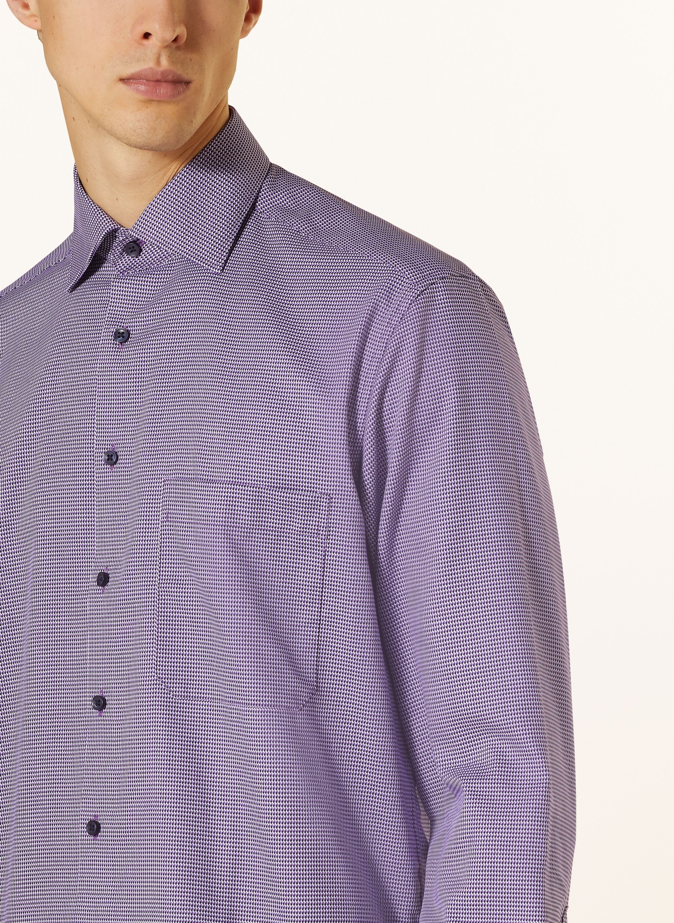 ETERNA Shirt comfort fit, Color: PURPLE/ DARK PURPLE/ WHITE (Image 4)