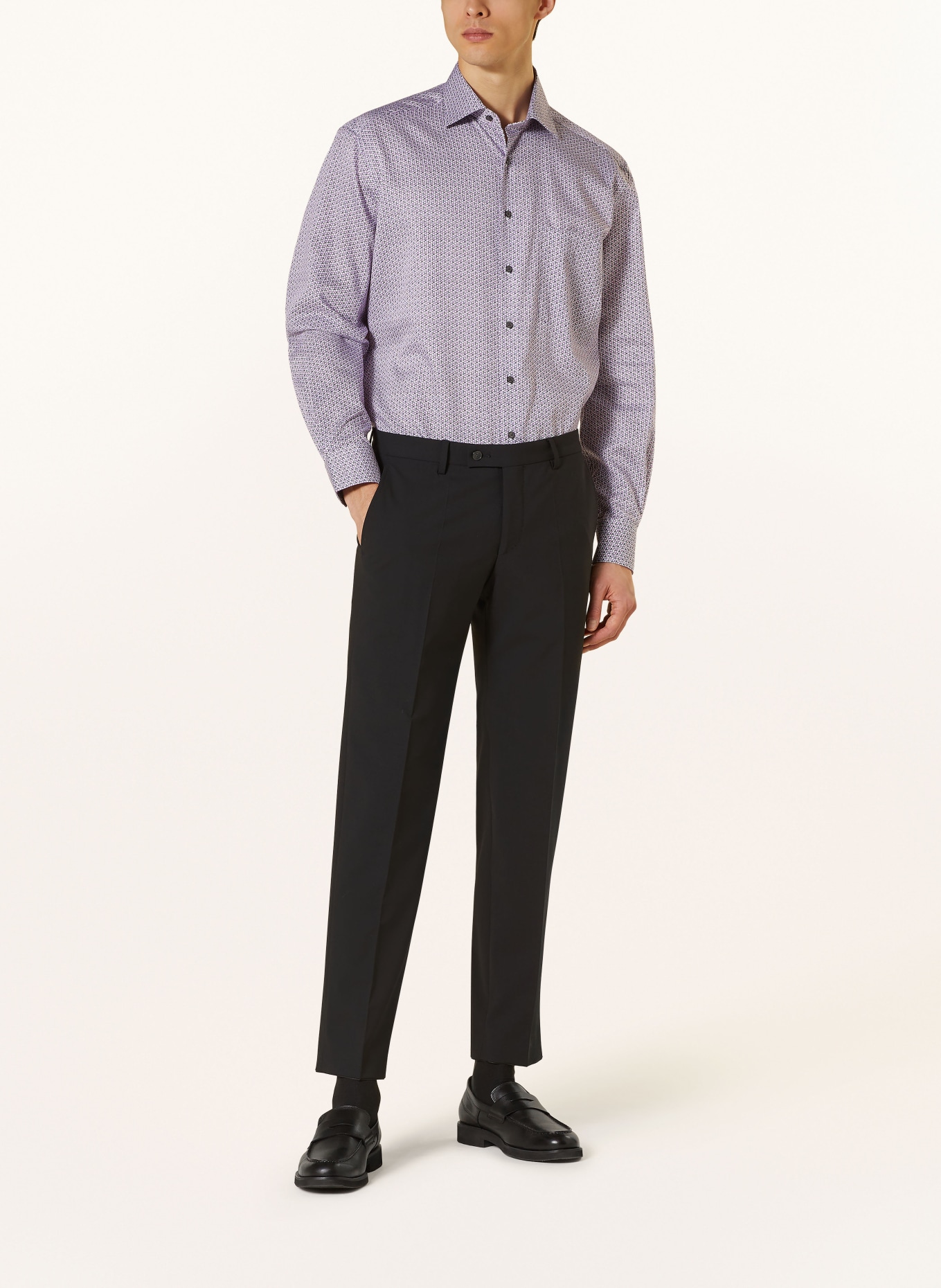 ETERNA Shirt comfort fit, Color: LIGHT PURPLE/ DARK PURPLE/ WHITE (Image 2)
