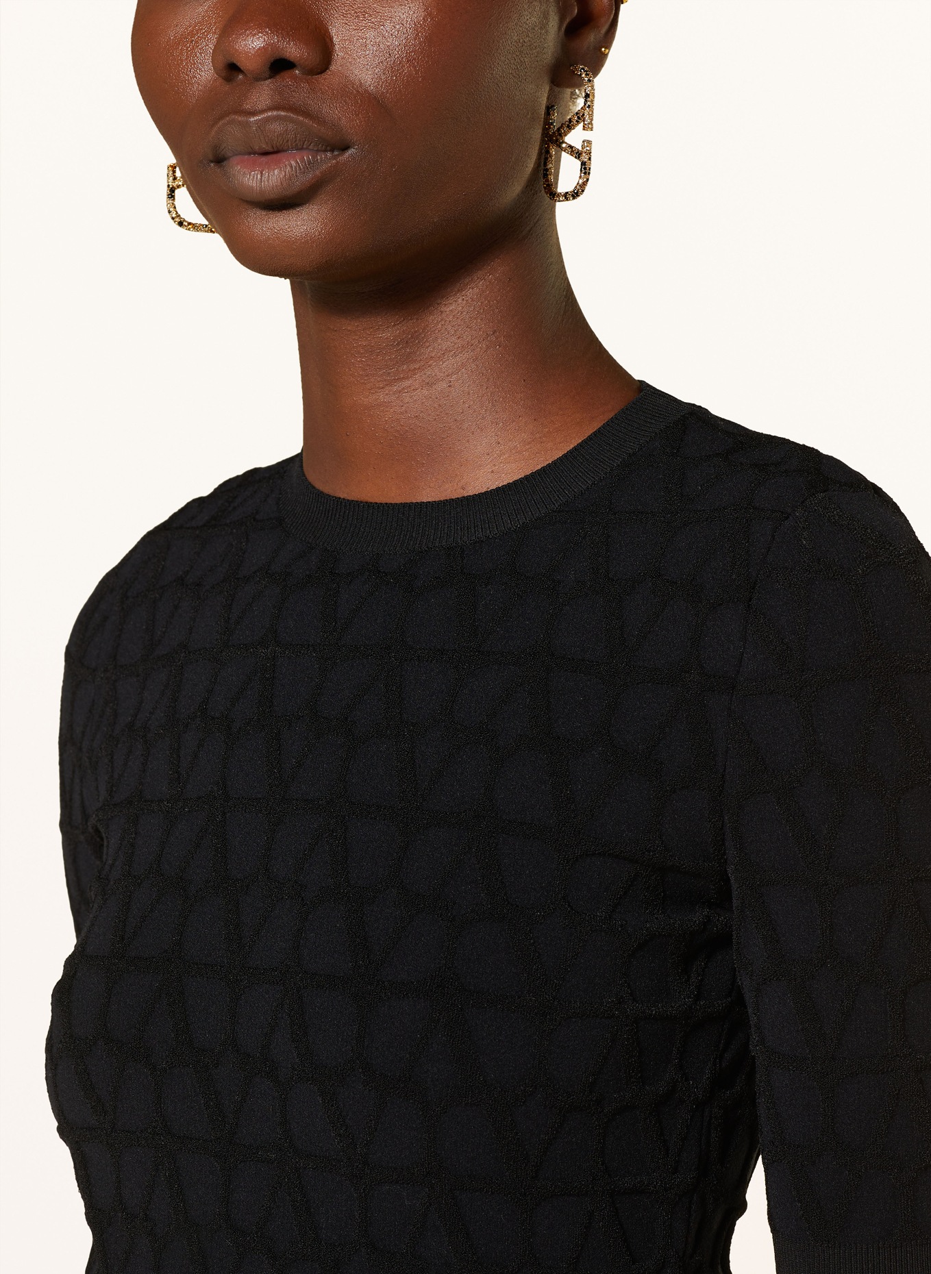 VALENTINO Knit shirt, Color: BLACK (Image 4)
