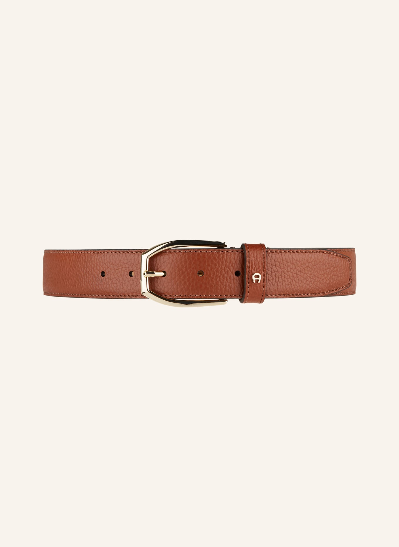 AIGNER Leather belt, Color: COGNAC (Image 2)