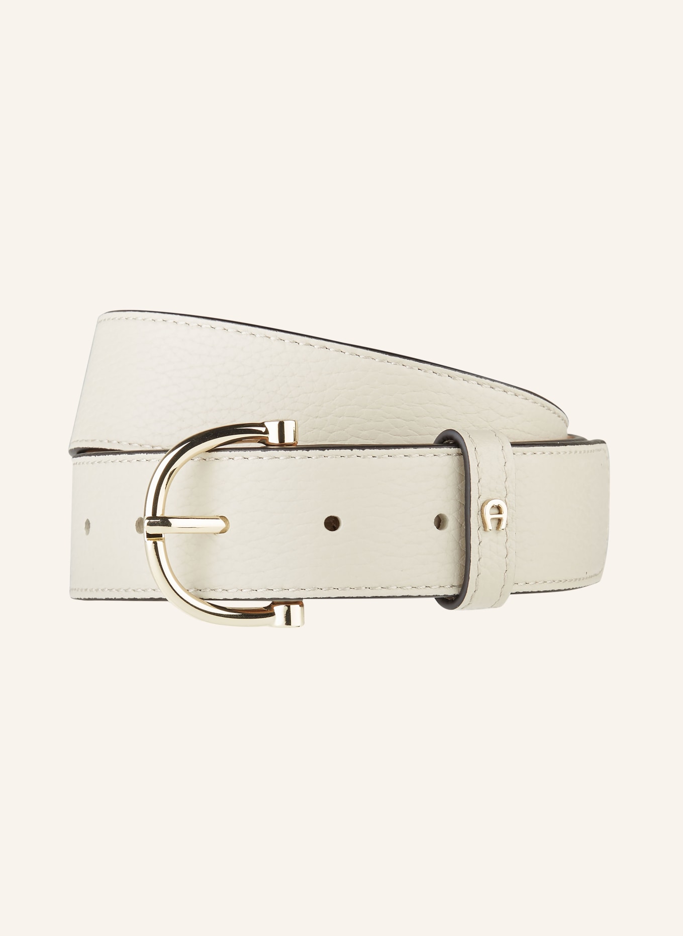 AIGNER Leather belt, Color: CREAM (Image 1)