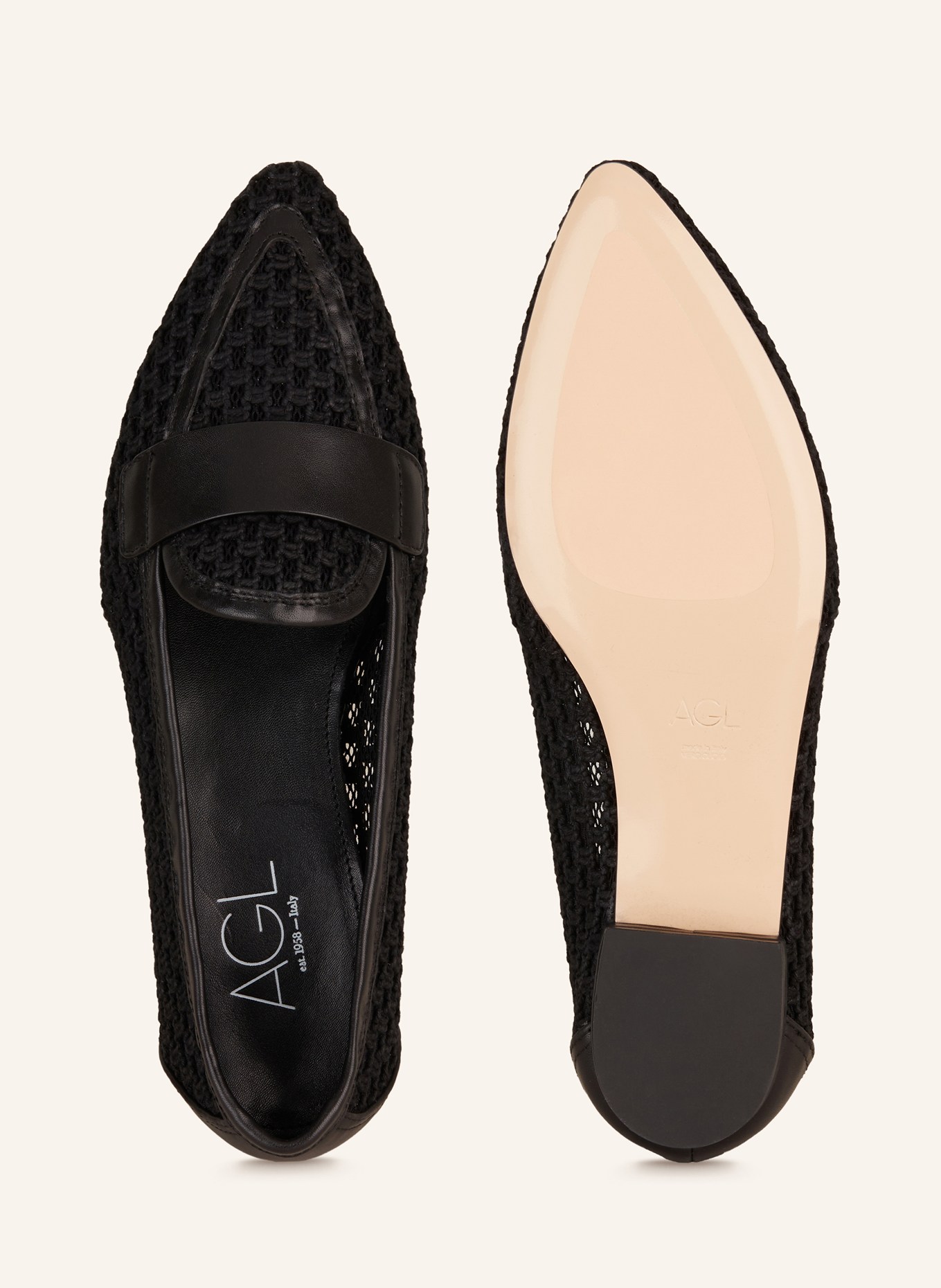 AGL Ballerinas BLANCA: SCHWARZ