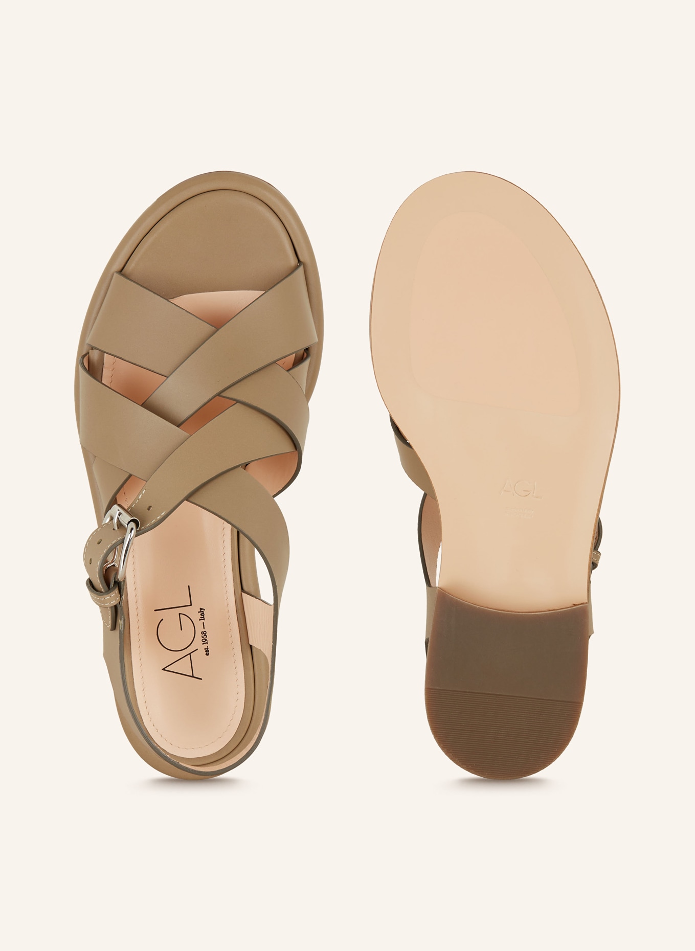 AGL Sandals ALISON, Color: KHAKI (Image 5)
