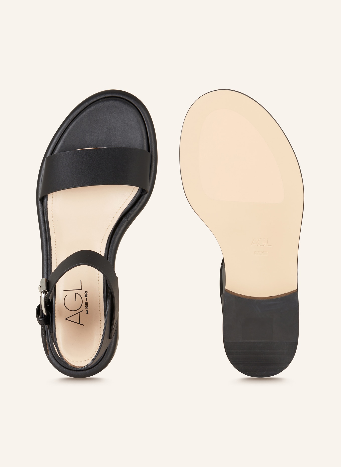 AGL Sandals ALISON, Color: BLACK (Image 5)