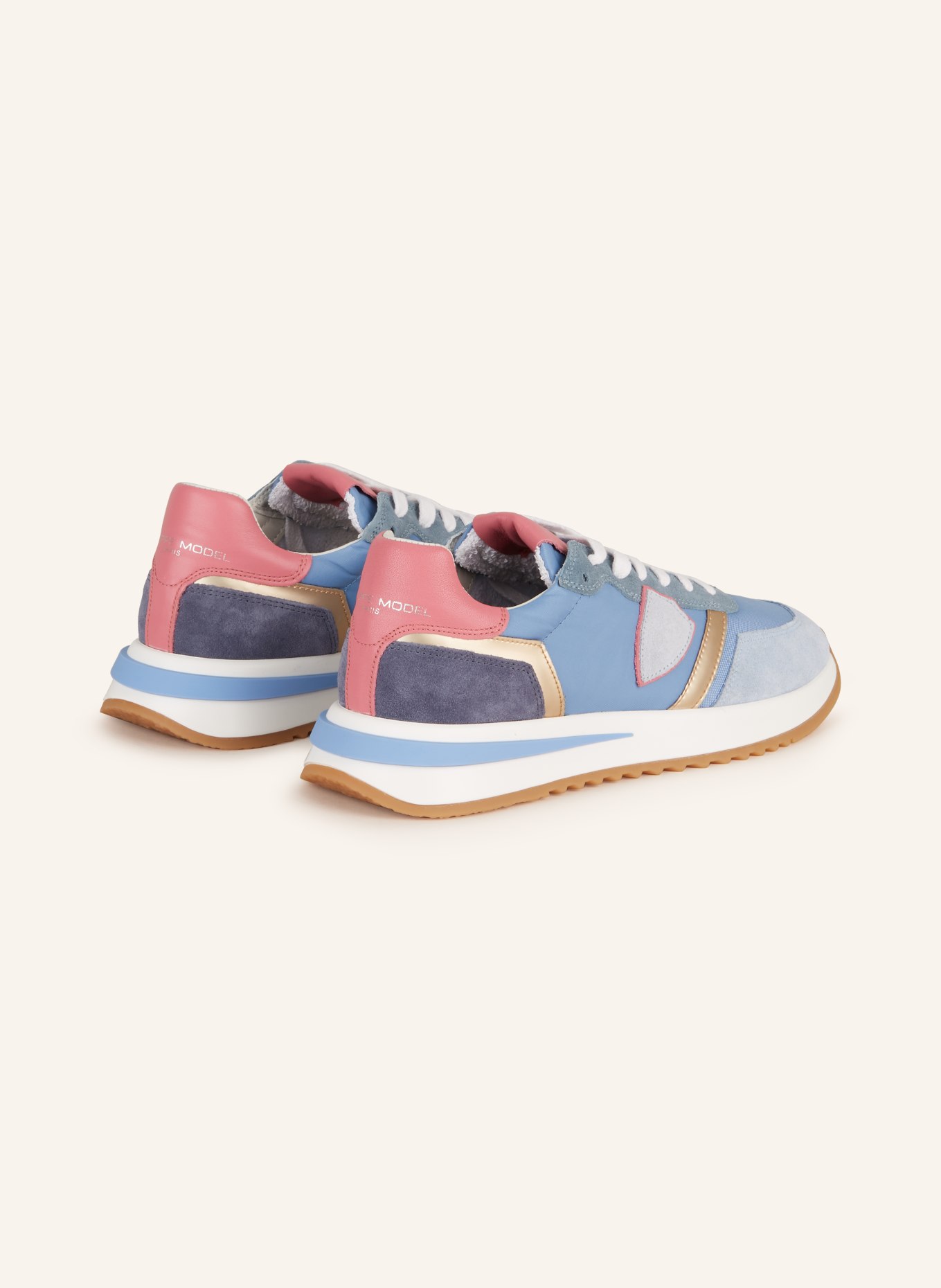 PHILIPPE MODEL Sneakers TROPEZ, Color: TURQUOISE/ PINK/ GOLD (Image 2)