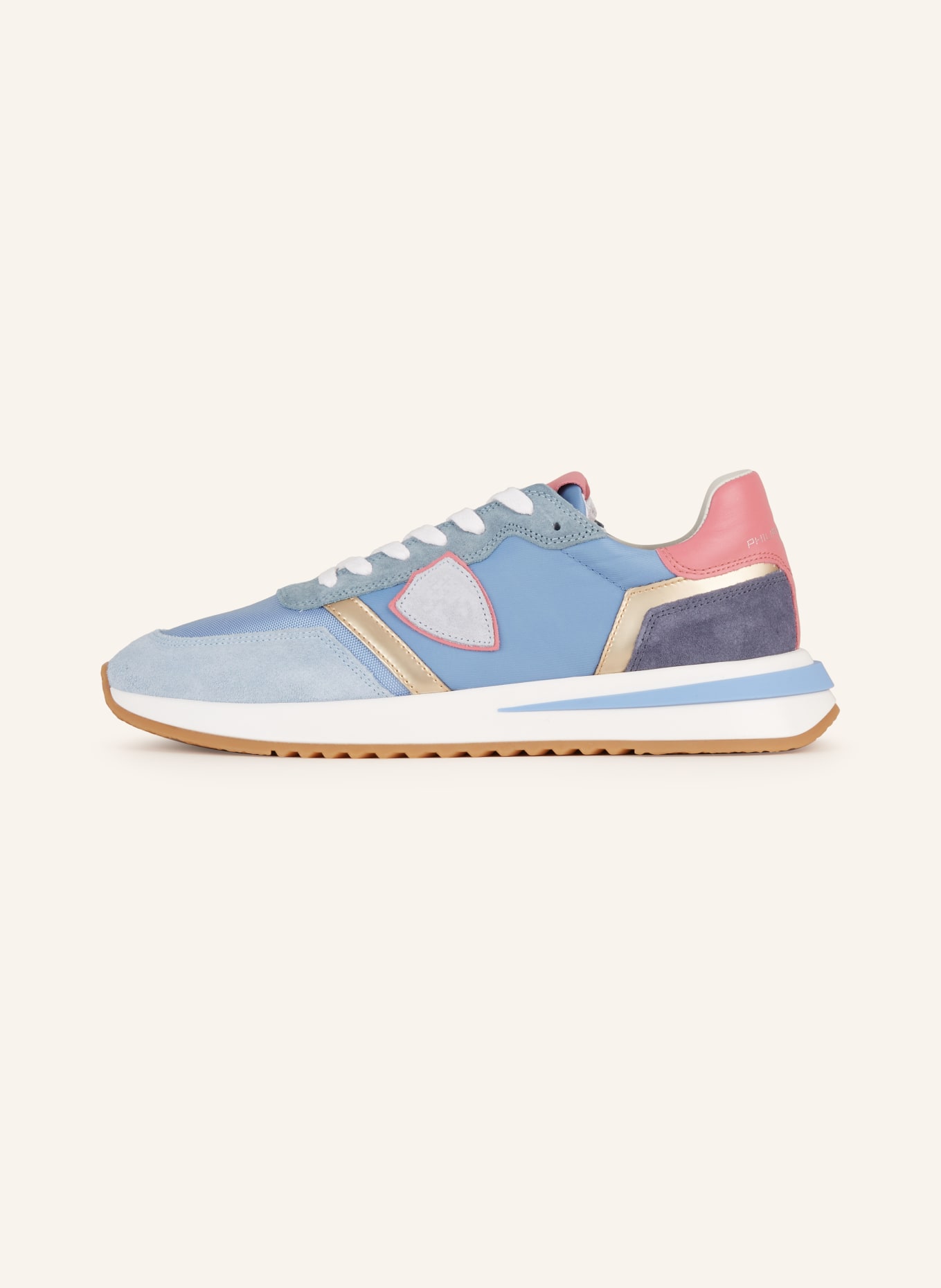 PHILIPPE MODEL Sneakers TROPEZ, Color: TURQUOISE/ PINK/ GOLD (Image 4)