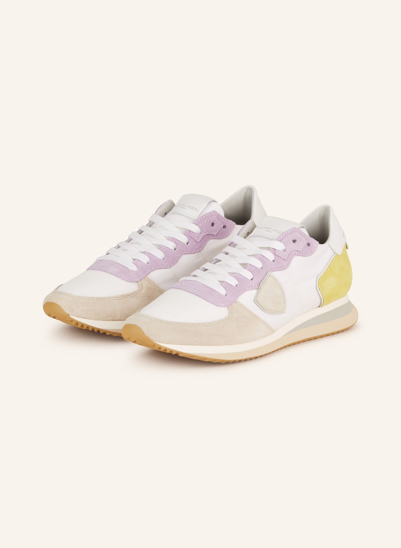 PHILIPPE MODEL Sneakers TRPX, Color: WHITE/ LIGHT PURPLE/ BEIGE (Image 1)