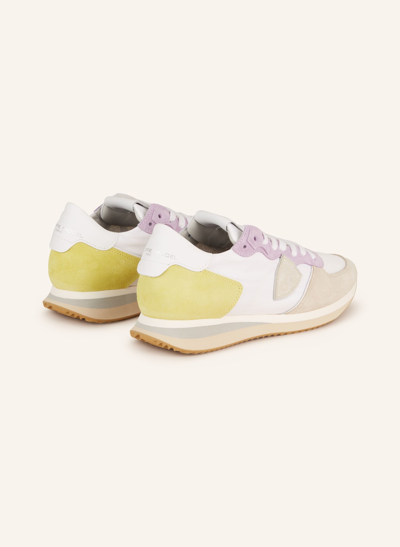 PHILIPPE MODEL Sneakers TRPX, Color: WHITE/ LIGHT PURPLE/ BEIGE (Image 2)