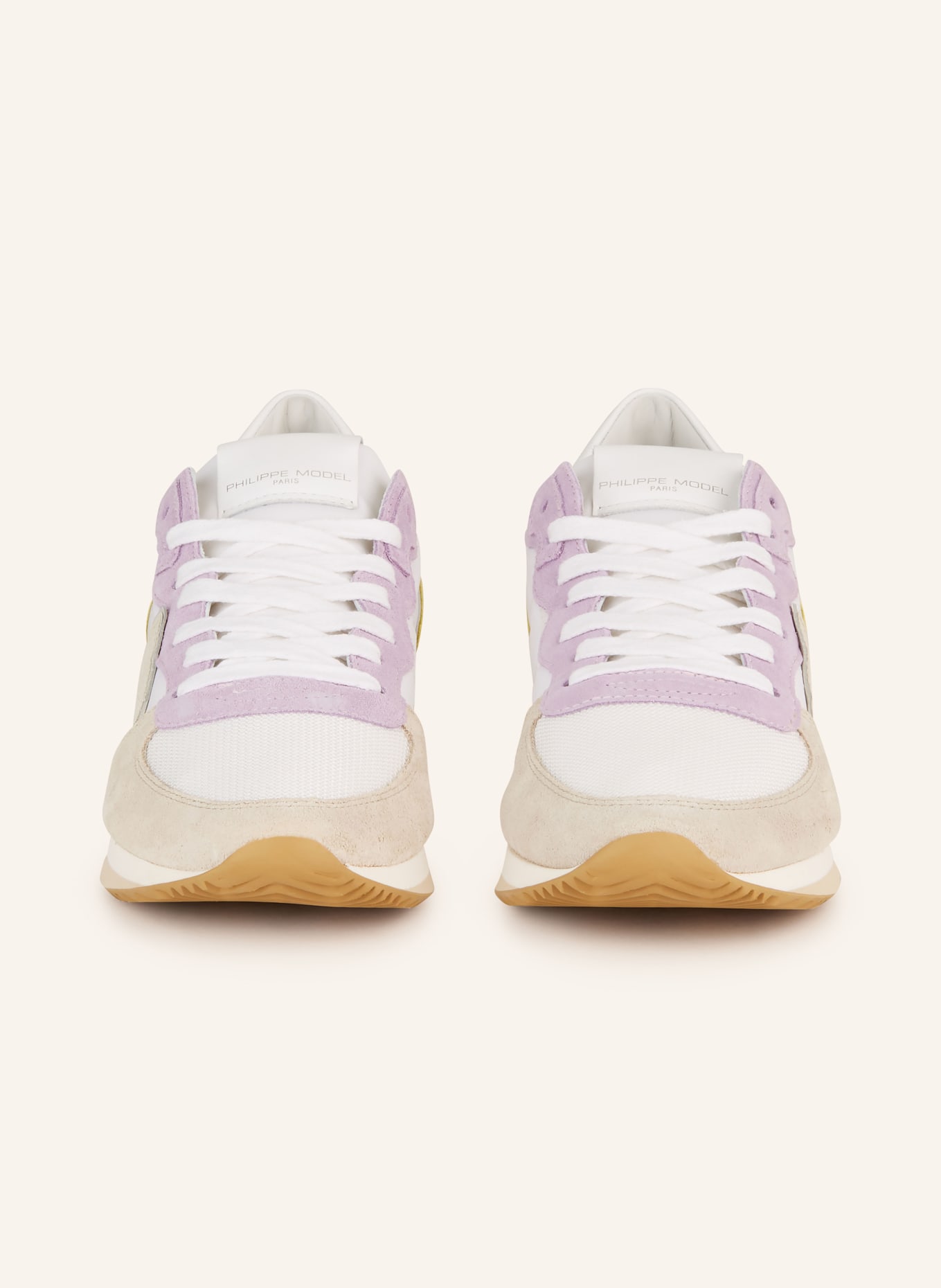 PHILIPPE MODEL Sneakers TRPX, Color: WHITE/ LIGHT PURPLE/ BEIGE (Image 3)