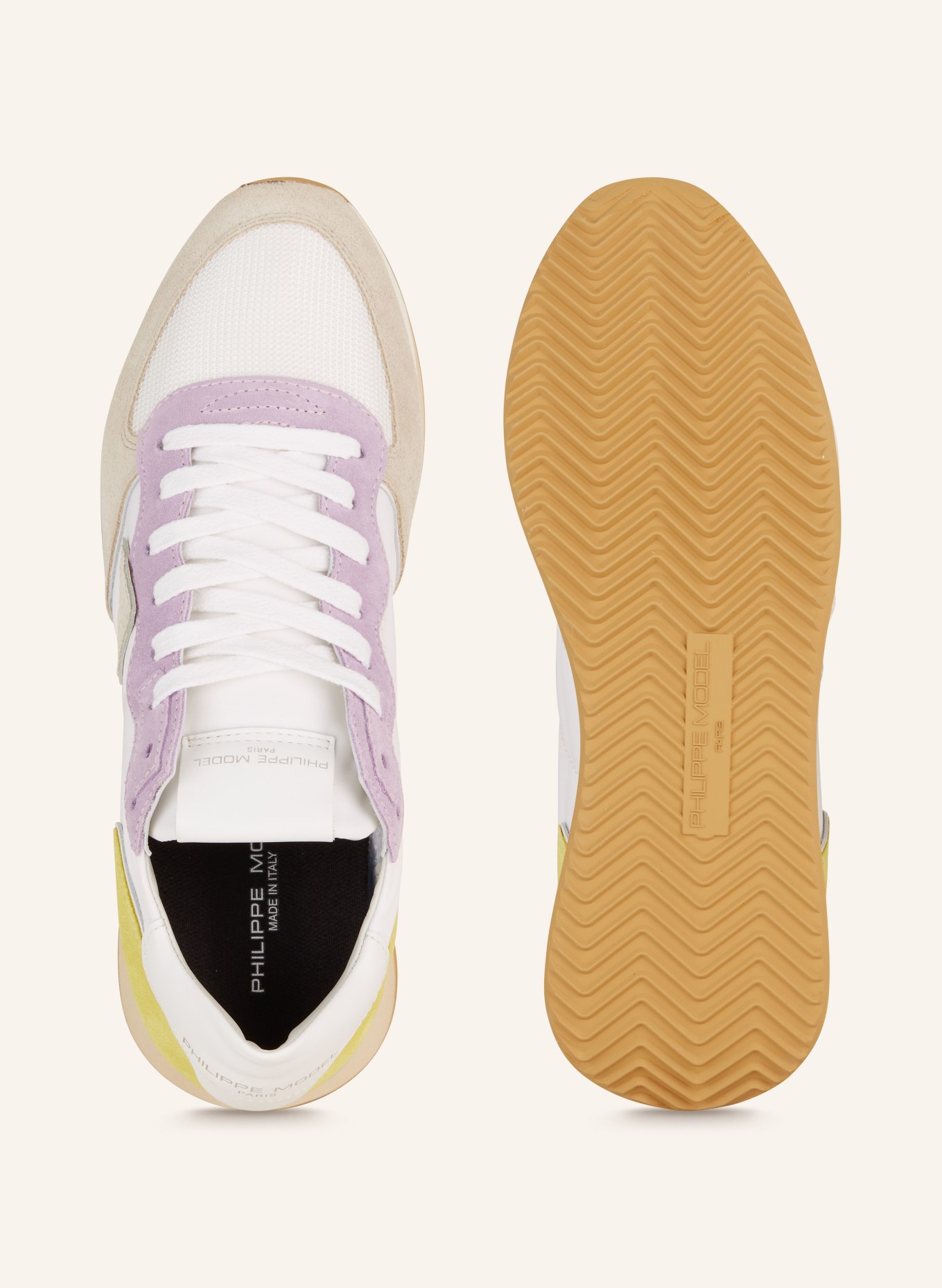 PHILIPPE MODEL Sneakers TRPX, Color: WHITE/ LIGHT PURPLE/ BEIGE (Image 5)