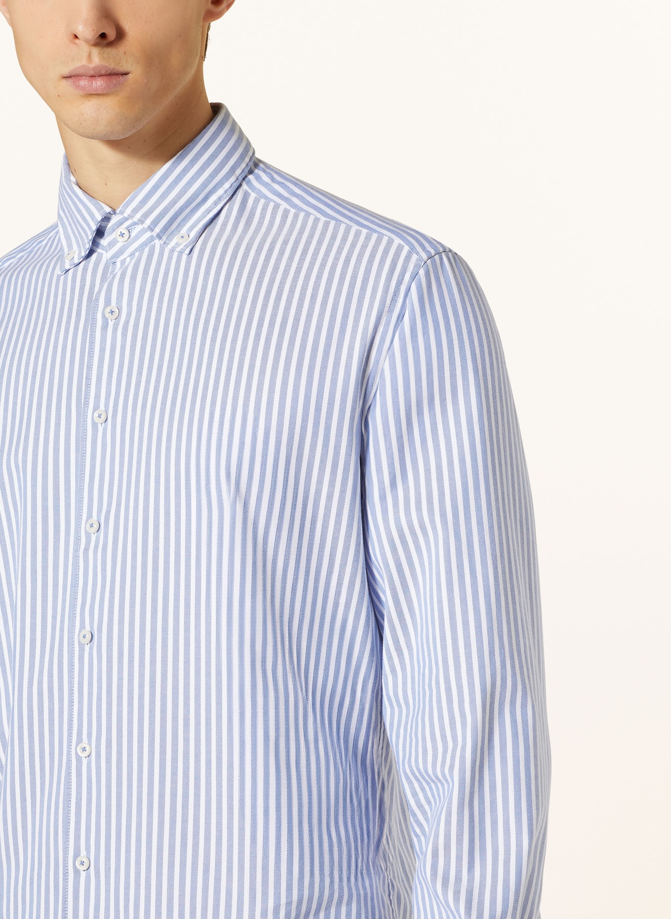ETERNA 1863 Shirt modern fit, Color: BLUE/ WHITE (Image 4)