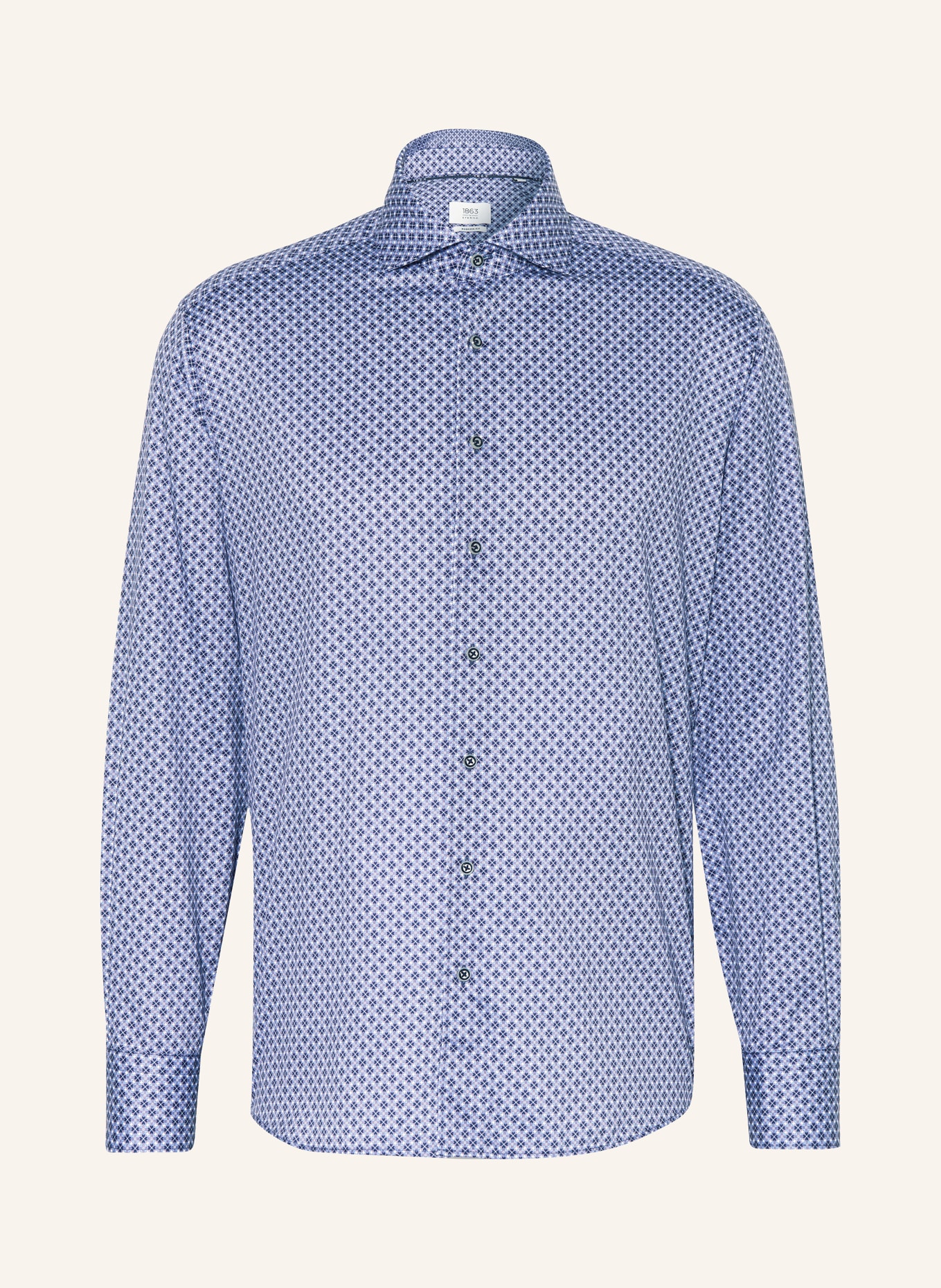 ETERNA 1863 Shirt modern fit, Color: DARK BLUE/ TAUPE/ LIGHT BLUE (Image 1)