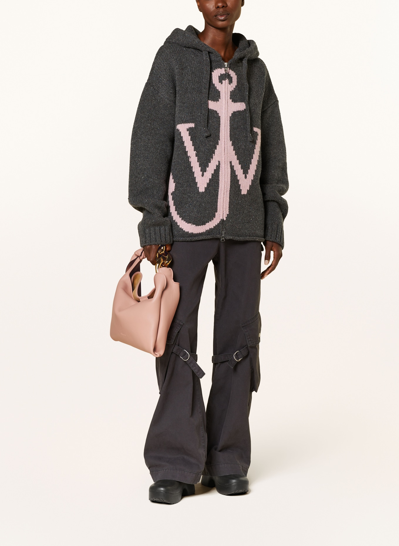 JW ANDERSON Hobo bag CHAIN SMALL, Color: ROSE (Image 5)