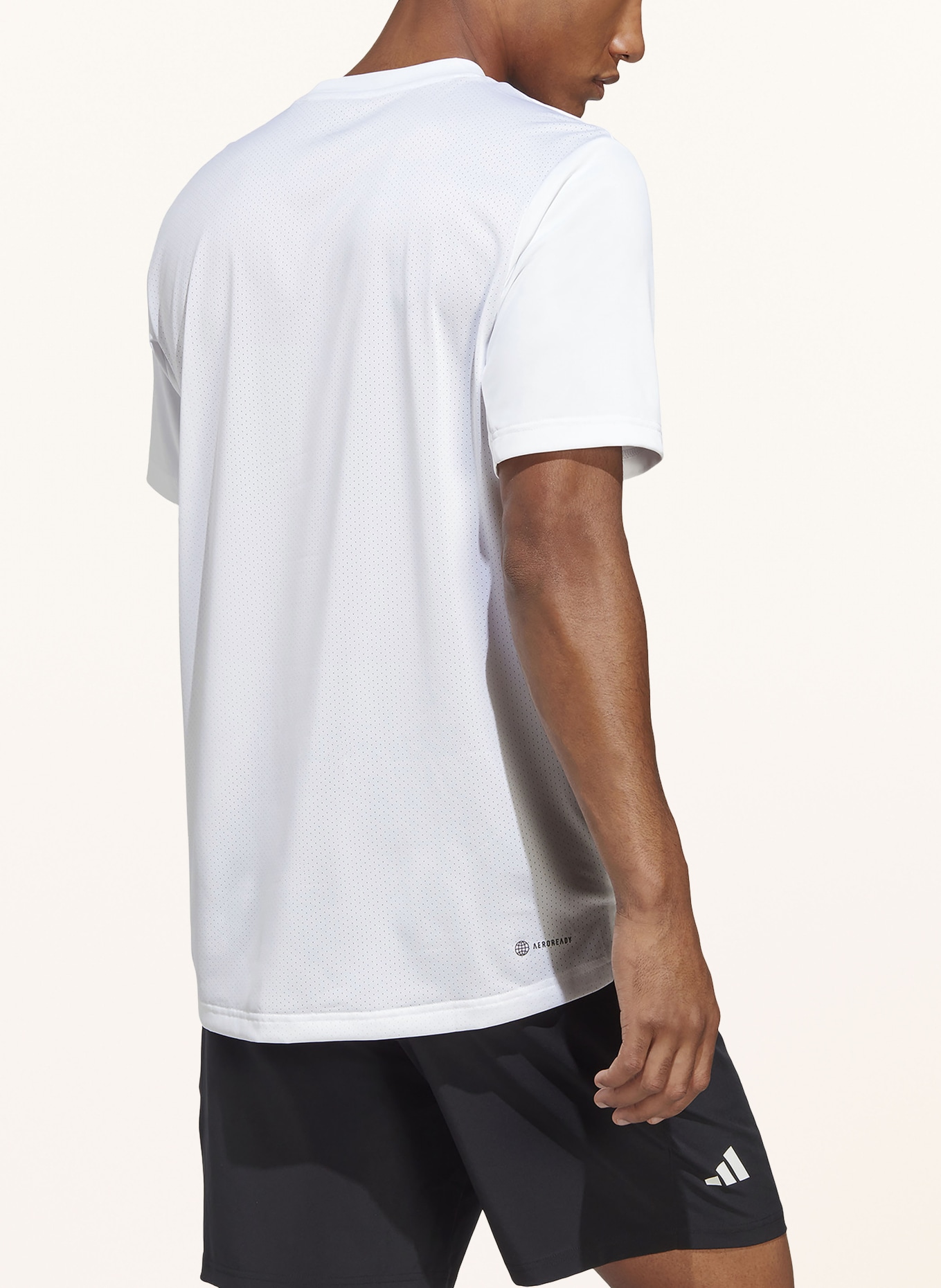 adidas T-shirt CLUB, Color: WHITE (Image 3)