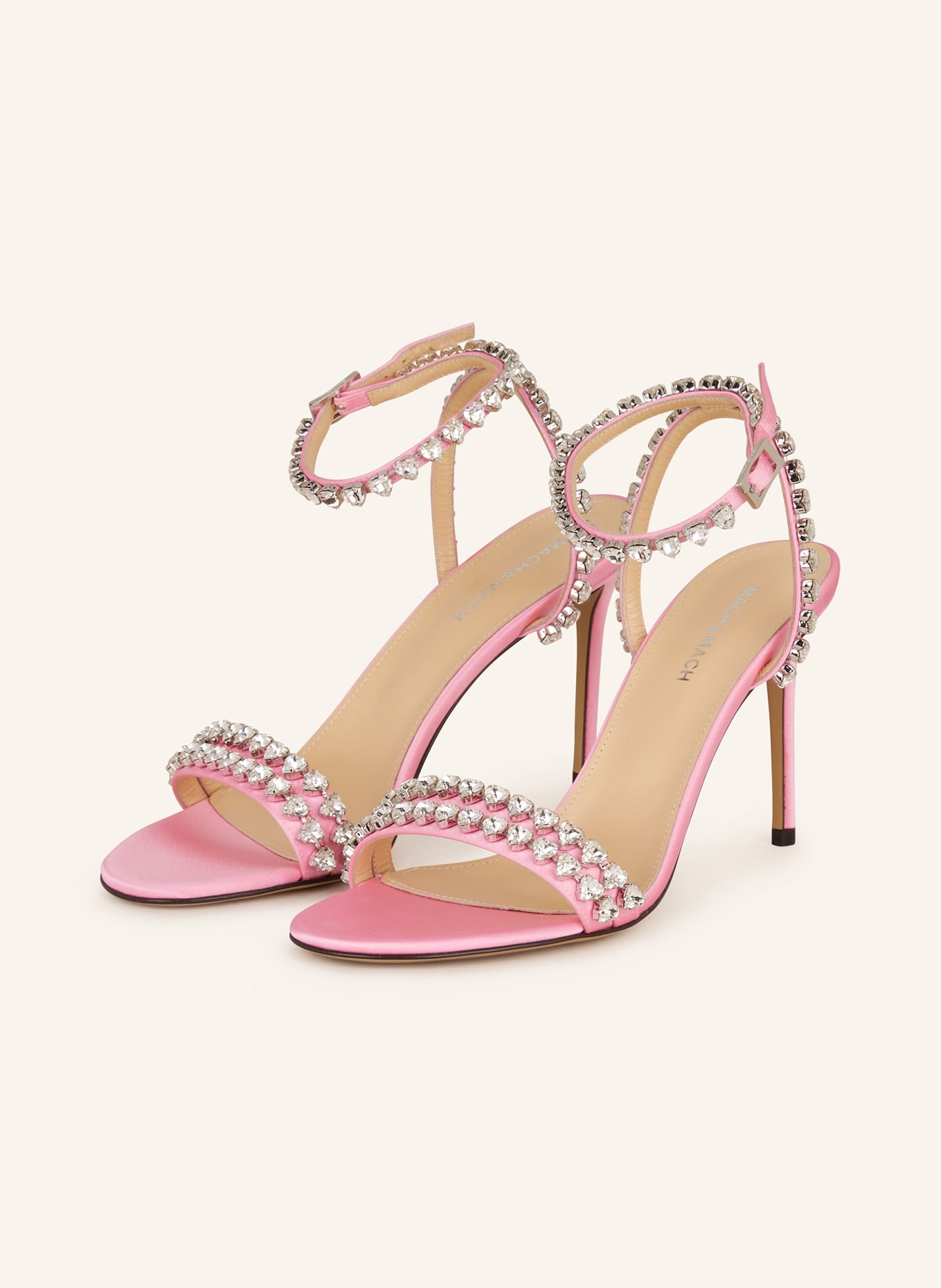 MACH & MACH Sandals AUDREY, Color: PINK/ SILVER (Image 1)
