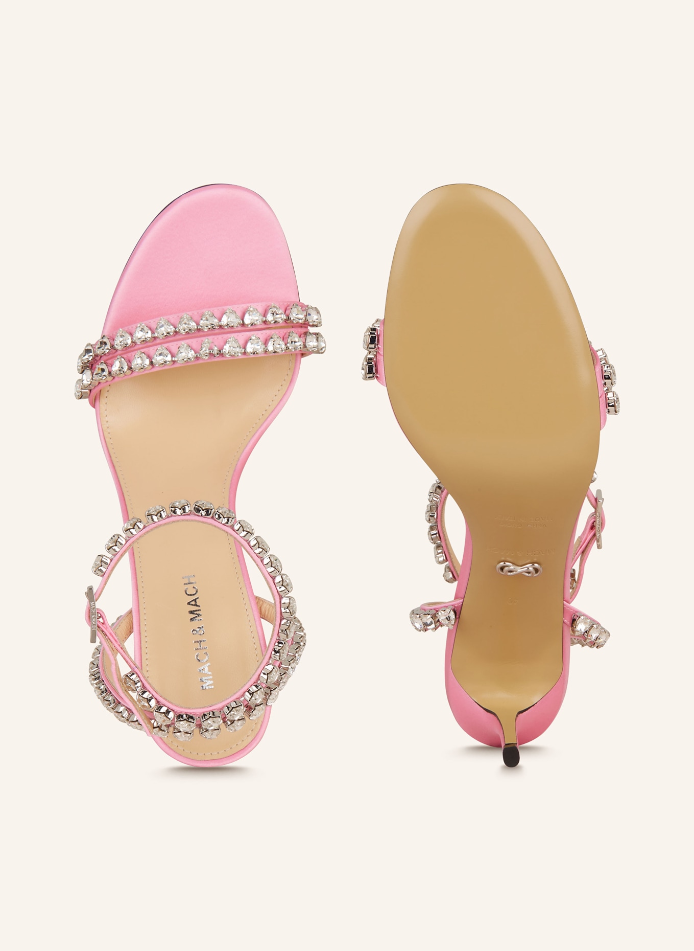MACH & MACH Sandals AUDREY, Color: PINK/ SILVER (Image 5)