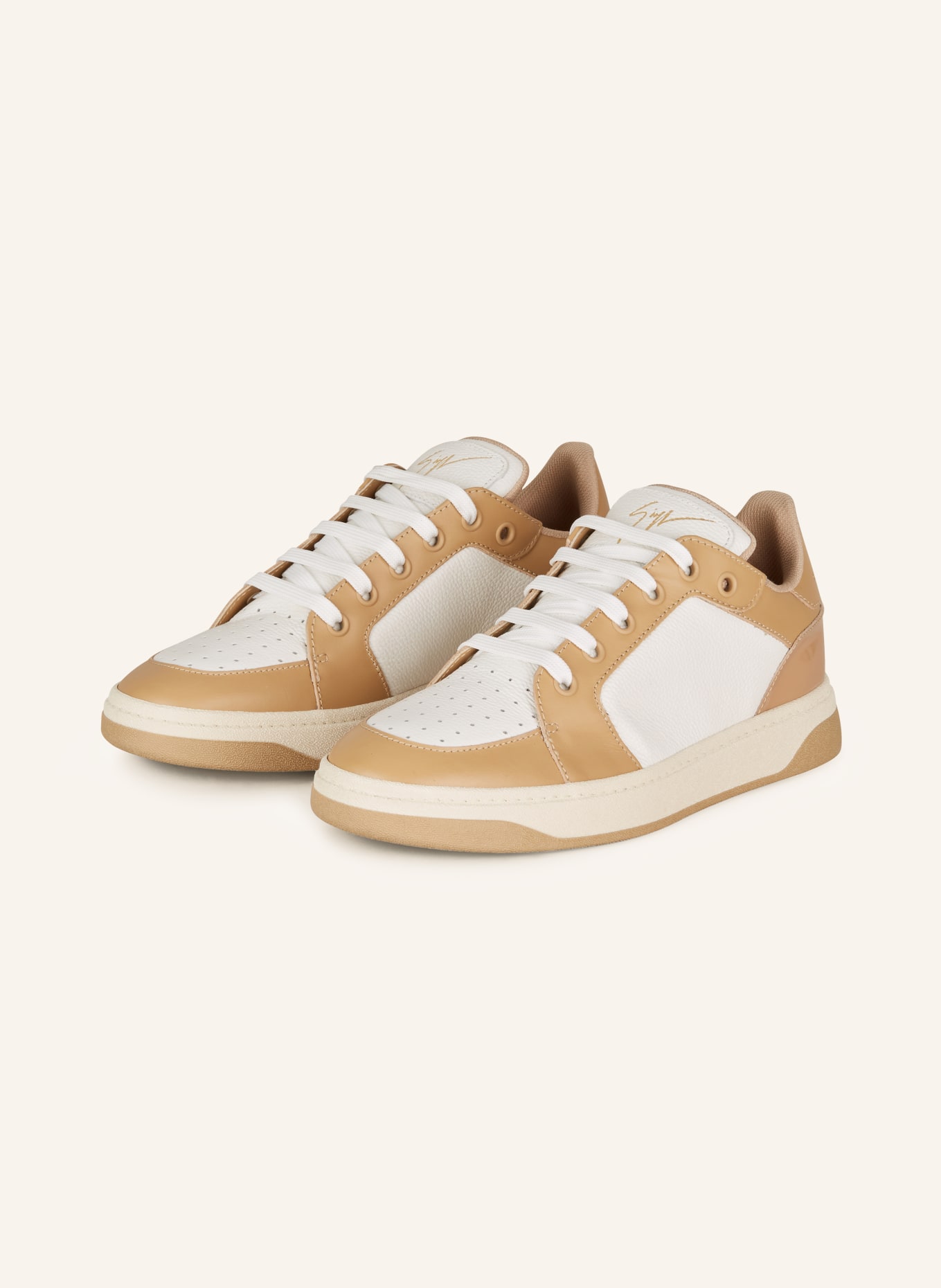 GIUSEPPE ZANOTTI DESIGN Sneakers GZ94, Color: WHITE/ CAMEL (Image 1)