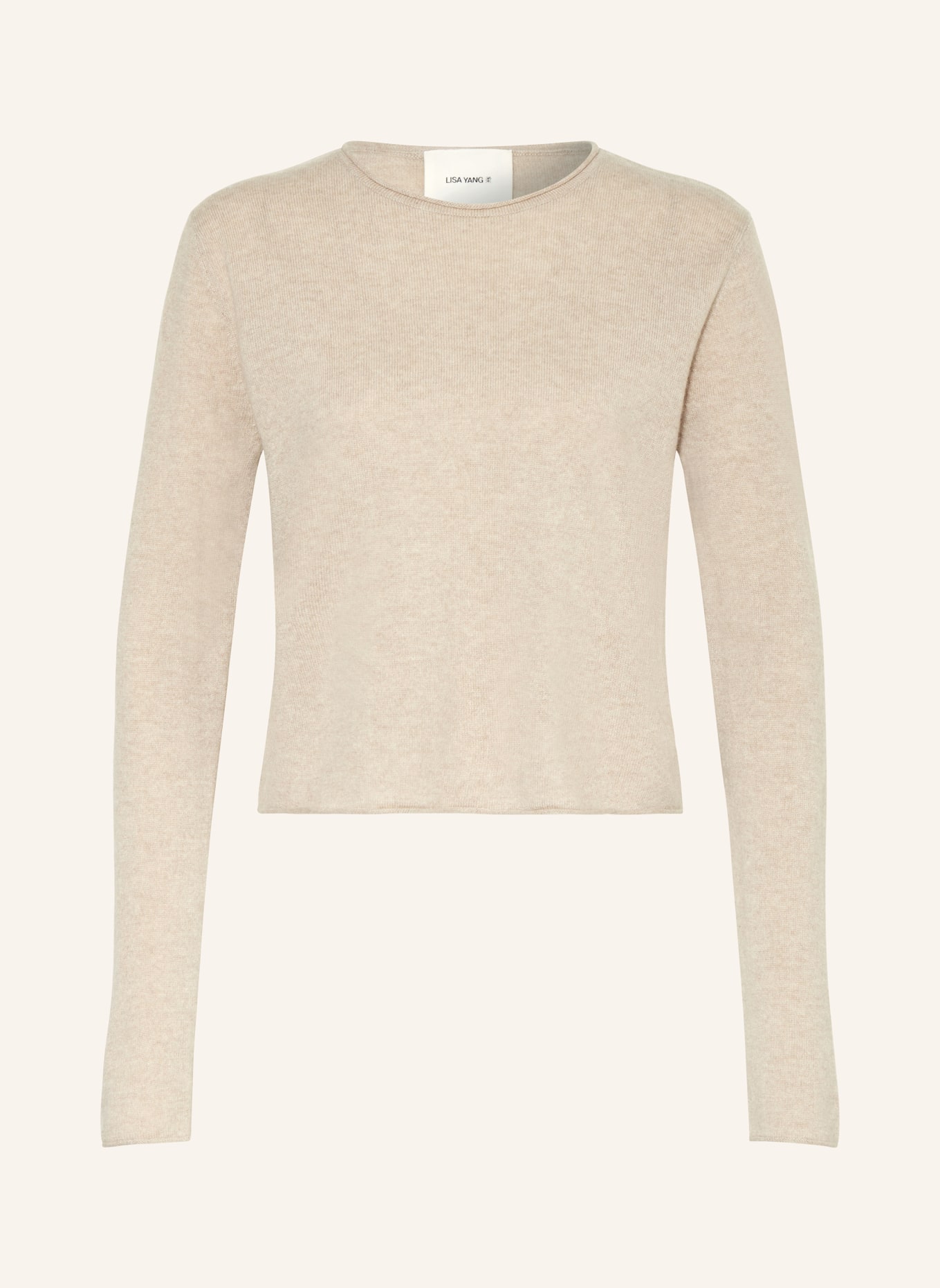 LISA YANG Cashmere-Pullover, Farbe: HELLBRAUN (Bild 1)