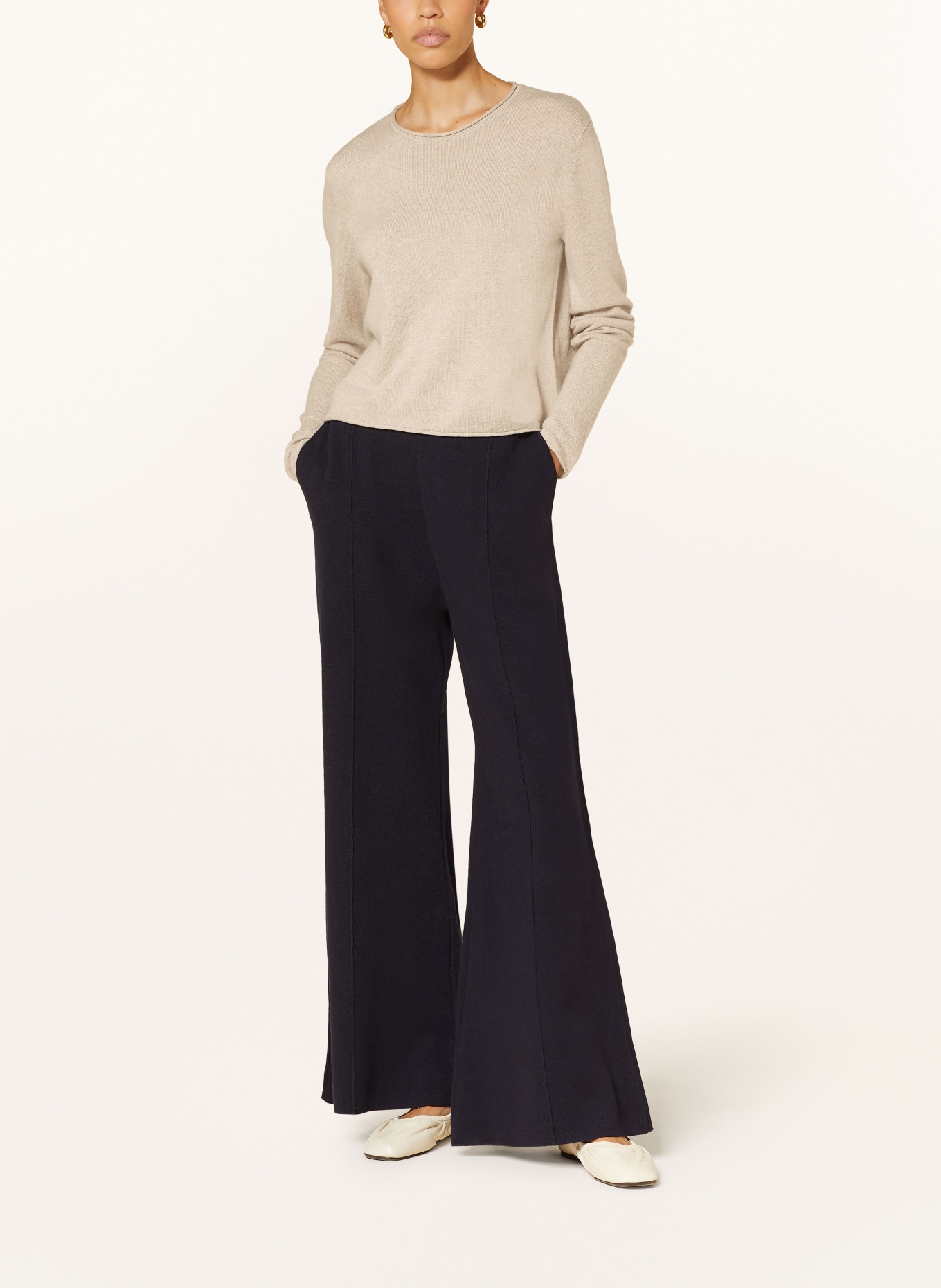LISA YANG Cashmere sweater, Color: LIGHT BROWN (Image 2)