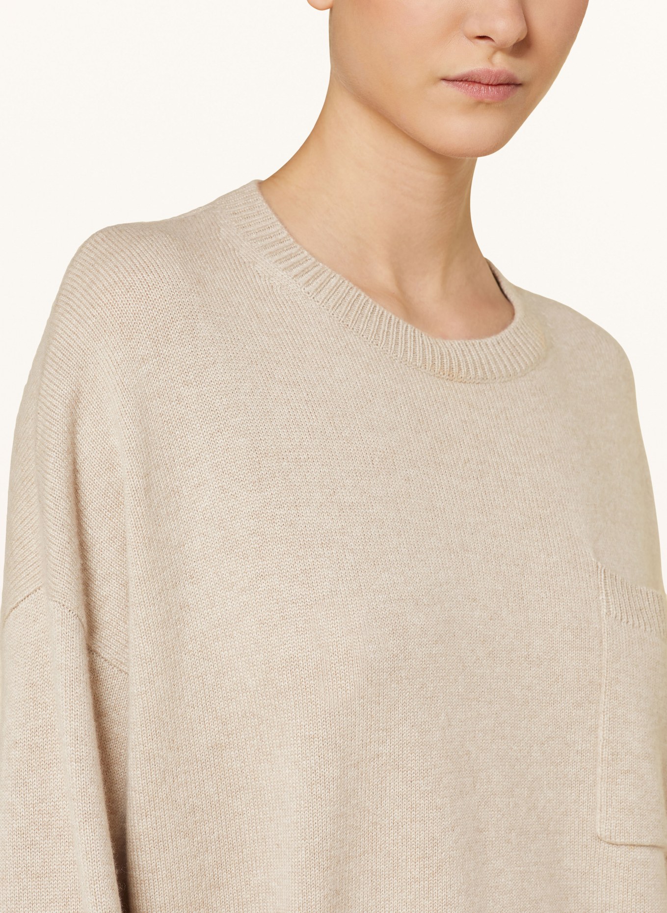 LISA YANG Cashmere sweater, Color: LIGHT BROWN (Image 4)