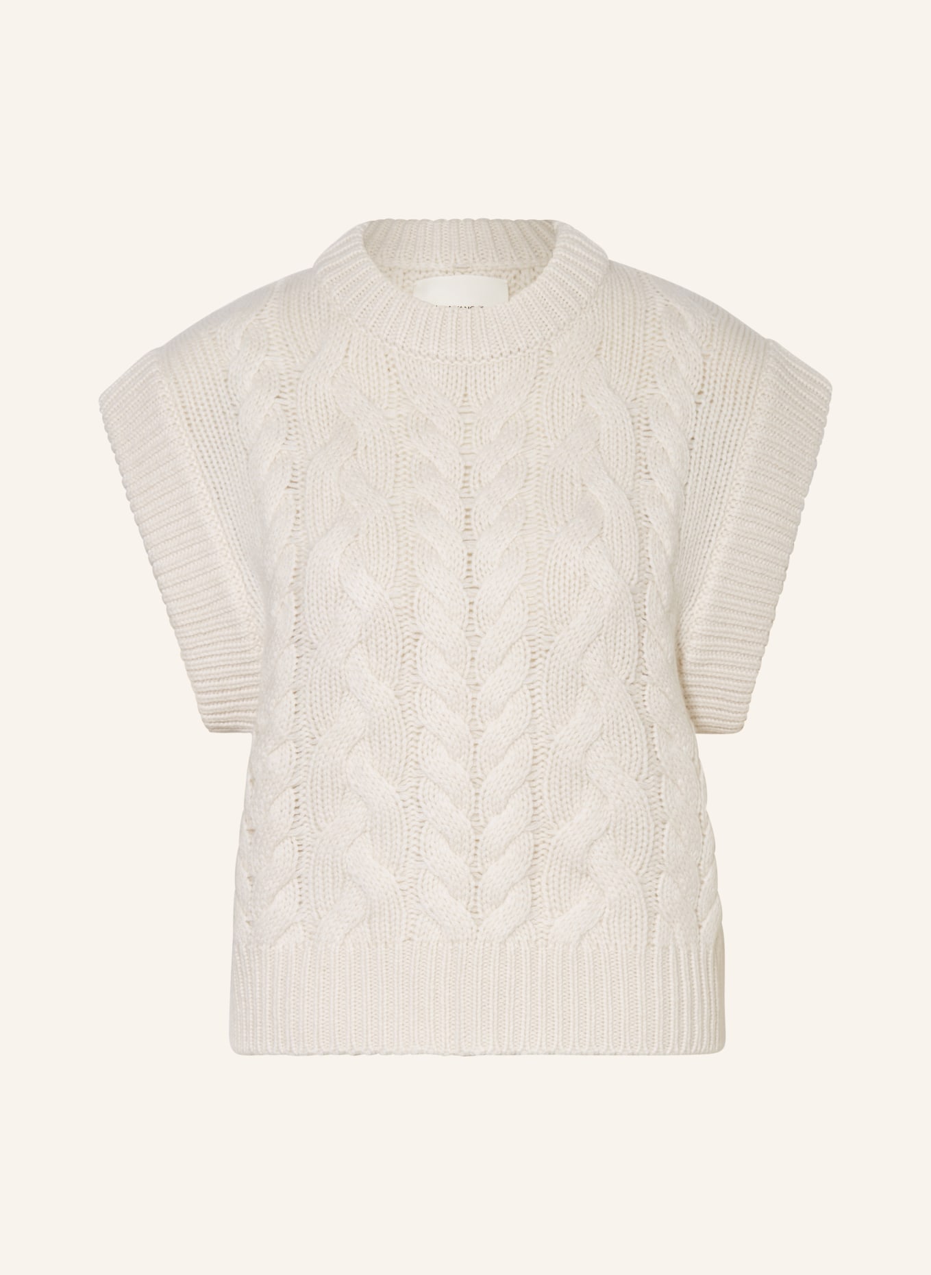 LISA YANG Cashmere sweater vest, Color: CREAM (Image 1)