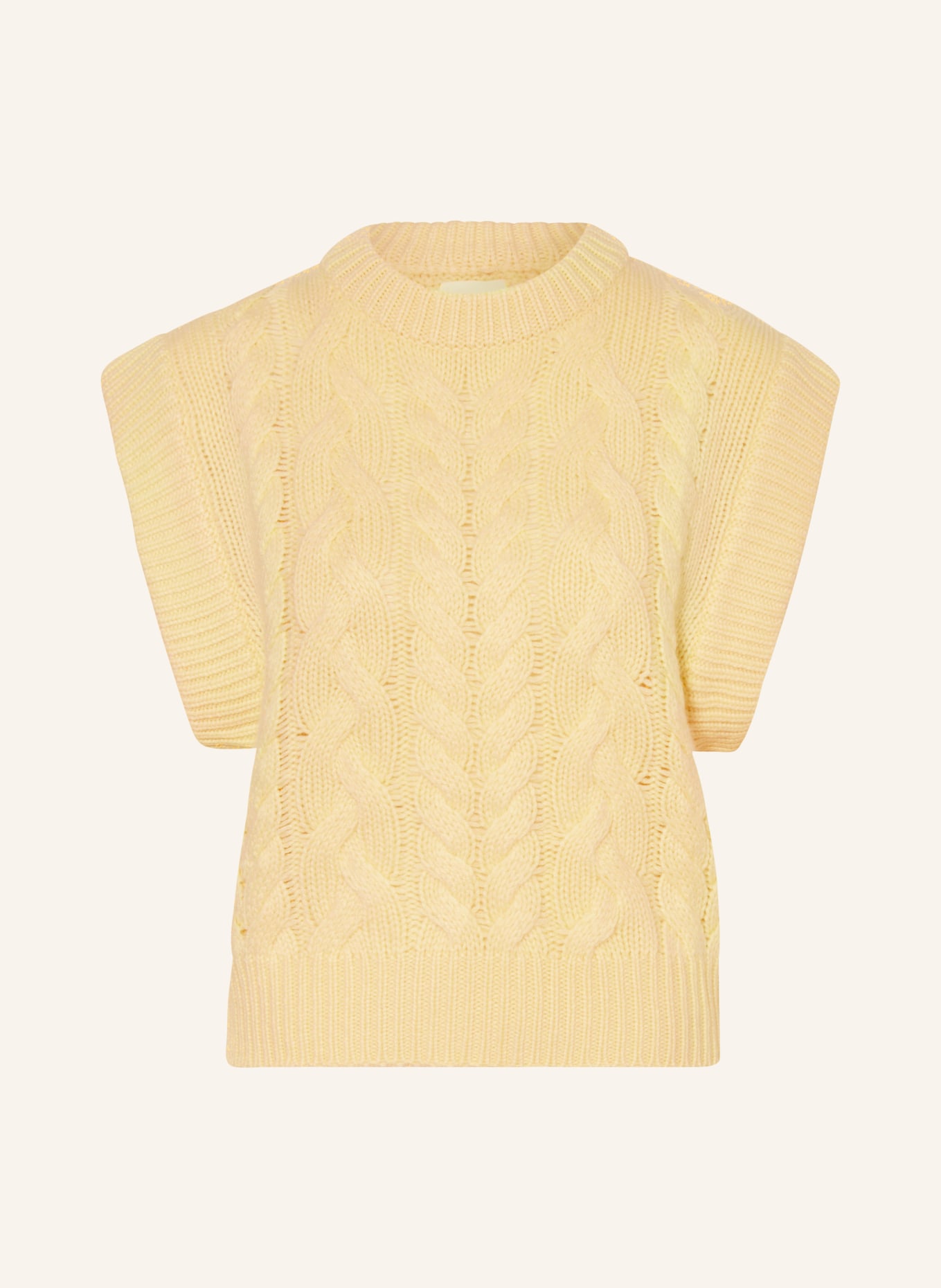 LISA YANG Cashmere sweater vest, Color: YELLOW (Image 1)
