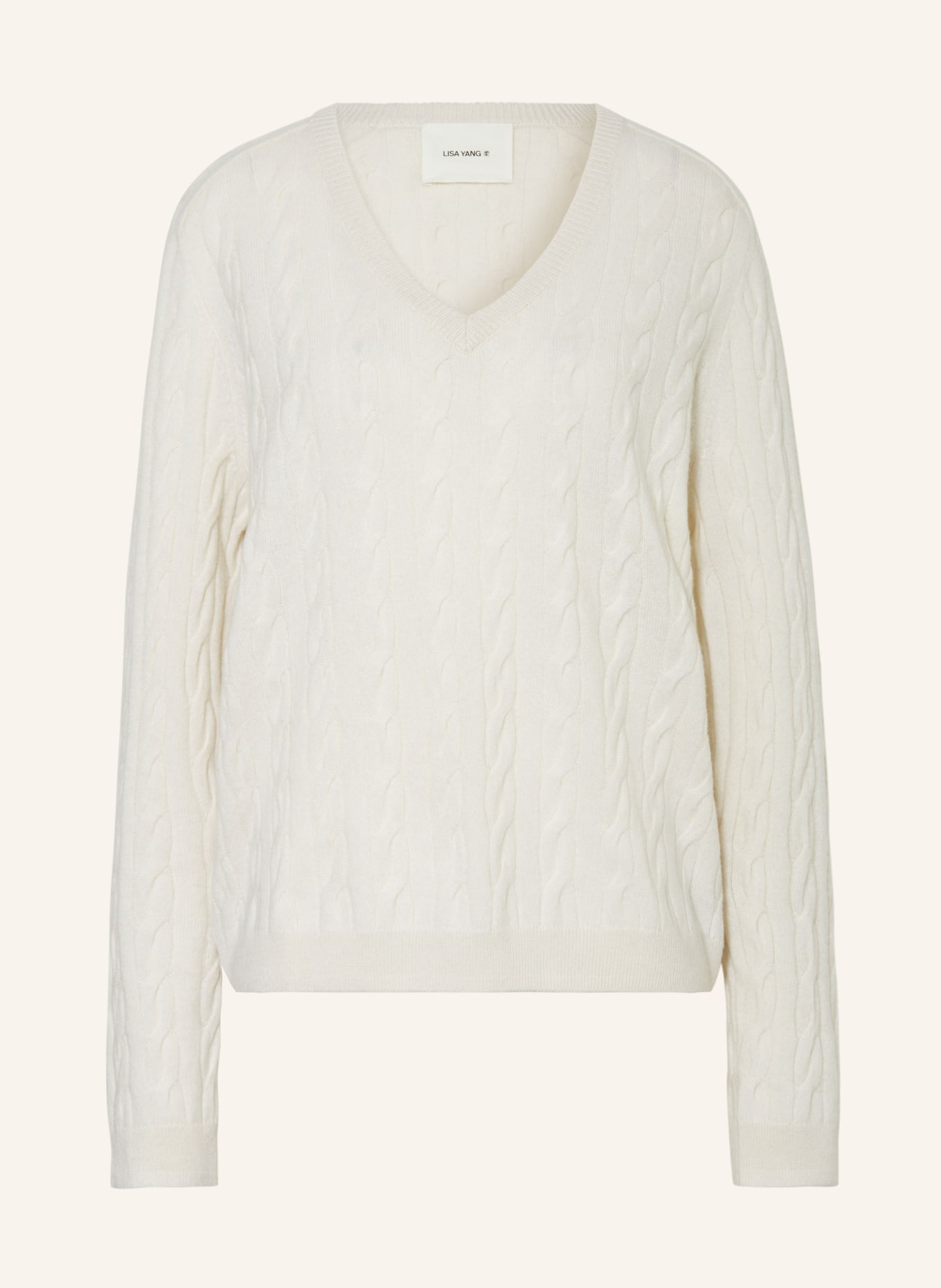 LISA YANG Cashmere sweater, Color: ECRU (Image 1)