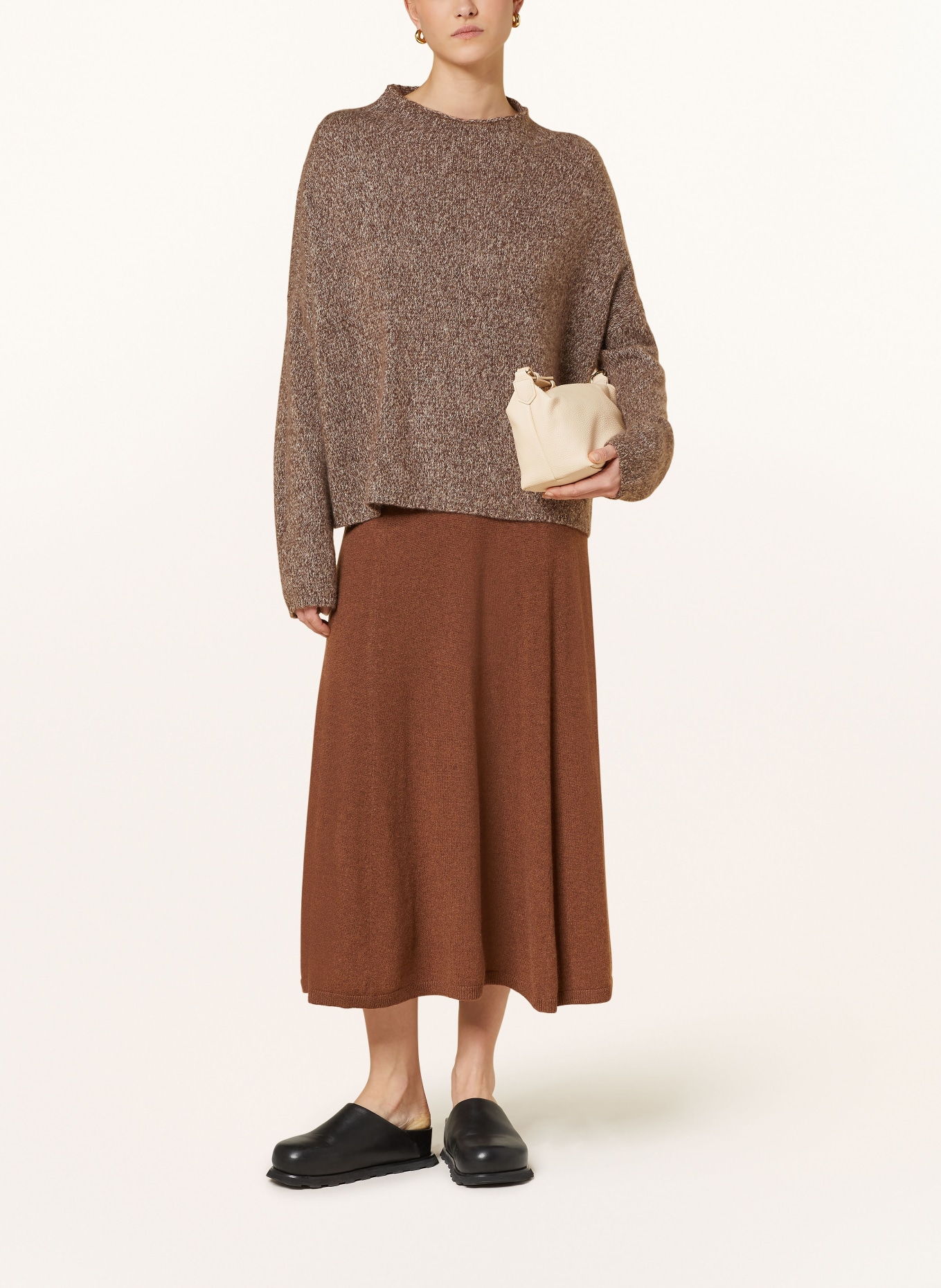 LISA YANG Sweter z kaszmiru, Kolor: BRĄZOWY/ JASNOBRĄZOWY (Obrazek 2)