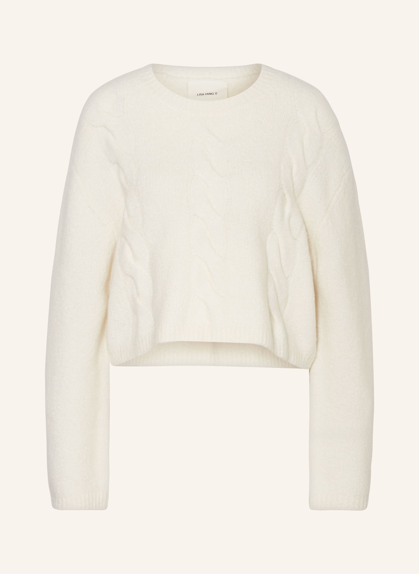 LISA YANG Cashmere sweater, Color: CREAM (Image 1)