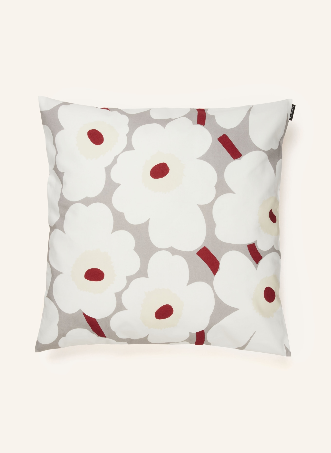 marimekko Decorative cushion cover PIENI UNIKKO, Color: ECRU/ WHITE/ GRAY (Image 1)