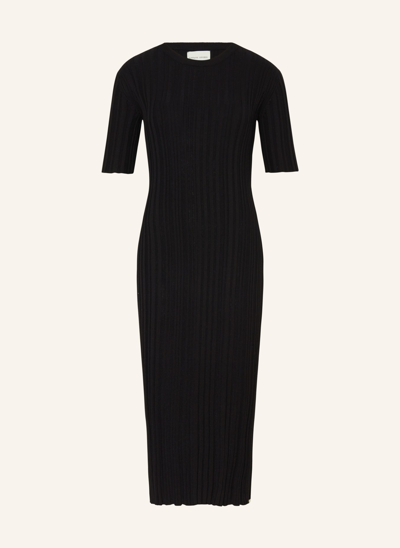 LOULOU STUDIO Knit dress ELEA with silk, Color: BLACK (Image 1)
