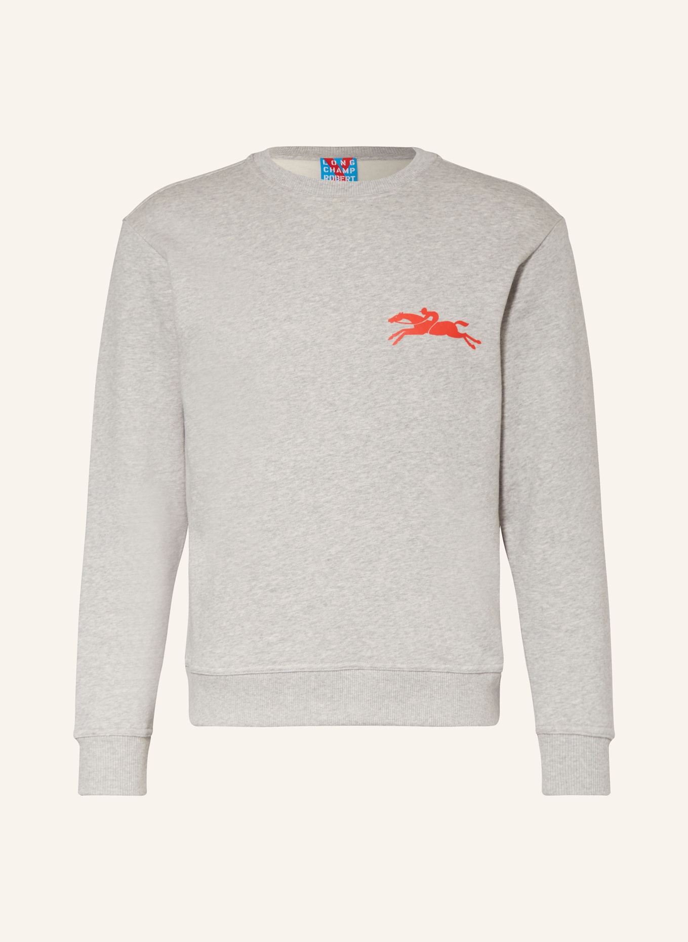 LONGCHAMP Sweatshirt, Farbe: GRAU/ ROT (Bild 1)
