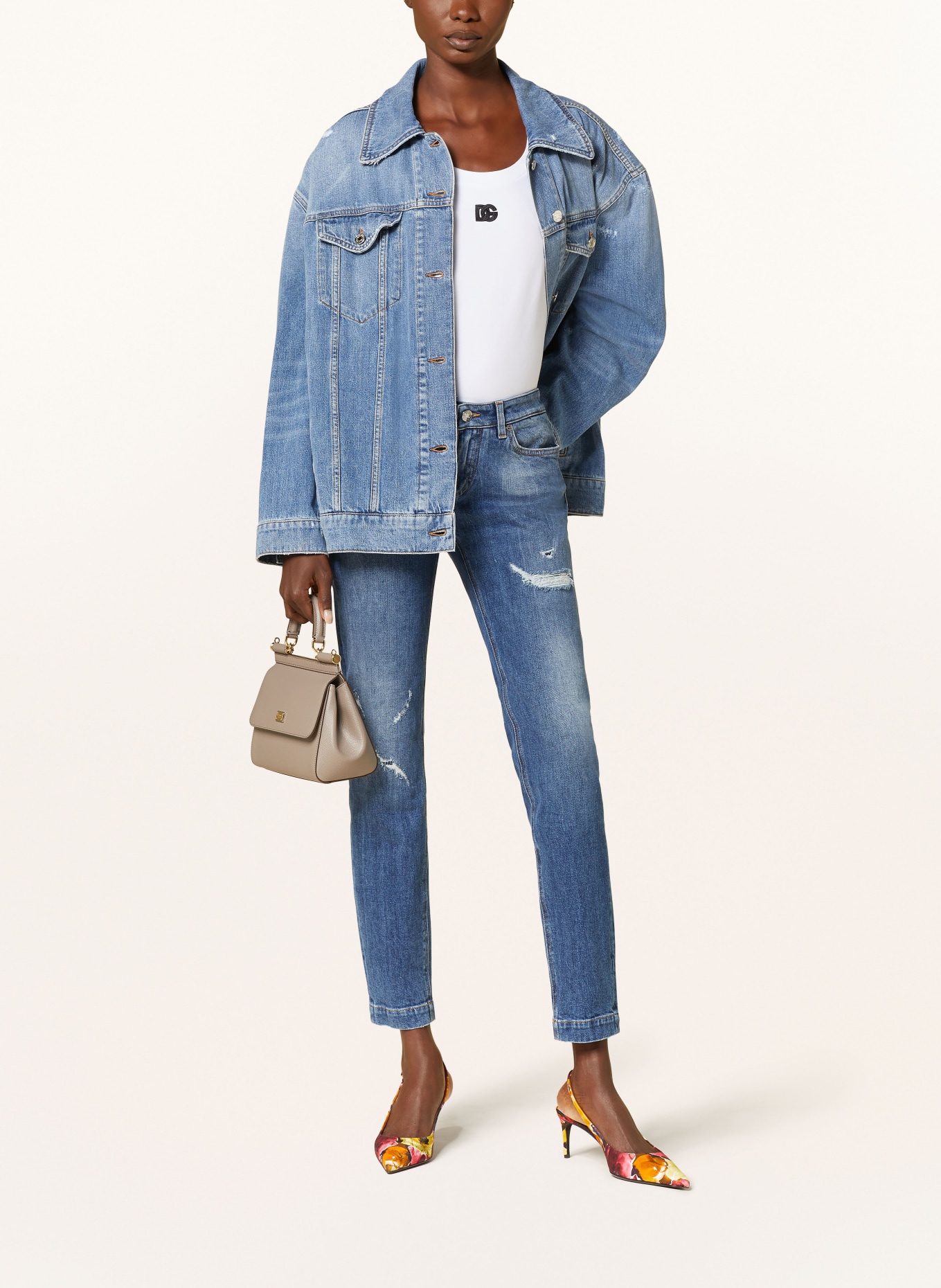 DOLCE & GABBANA Skinny Jeans, Farbe: S9001 VARIANTE ABBINATA (Bild 2)