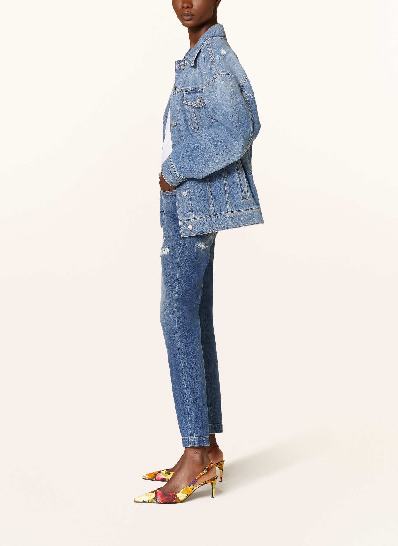 DOLCE & GABBANA Skinny jeans, Color: S9001 VARIANTE ABBINATA (Image 4)