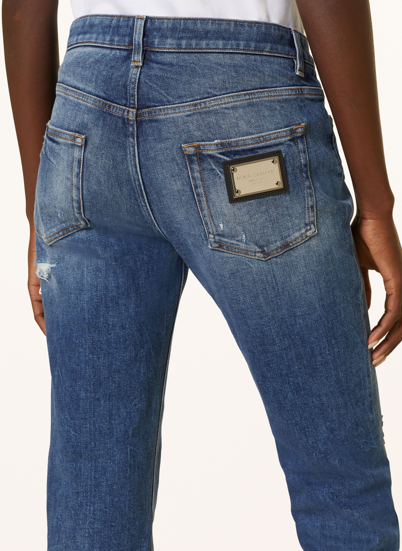 DOLCE & GABBANA Skinny jeans, Color: S9001 VARIANTE ABBINATA (Image 5)