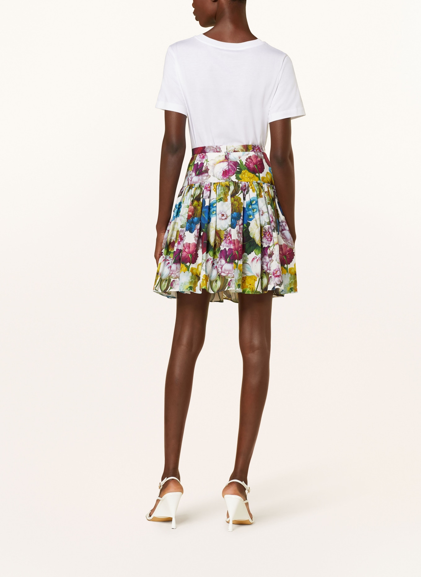 DOLCE & GABBANA Skirt, Color: WHITE/ FUCHSIA/ GREEN (Image 3)