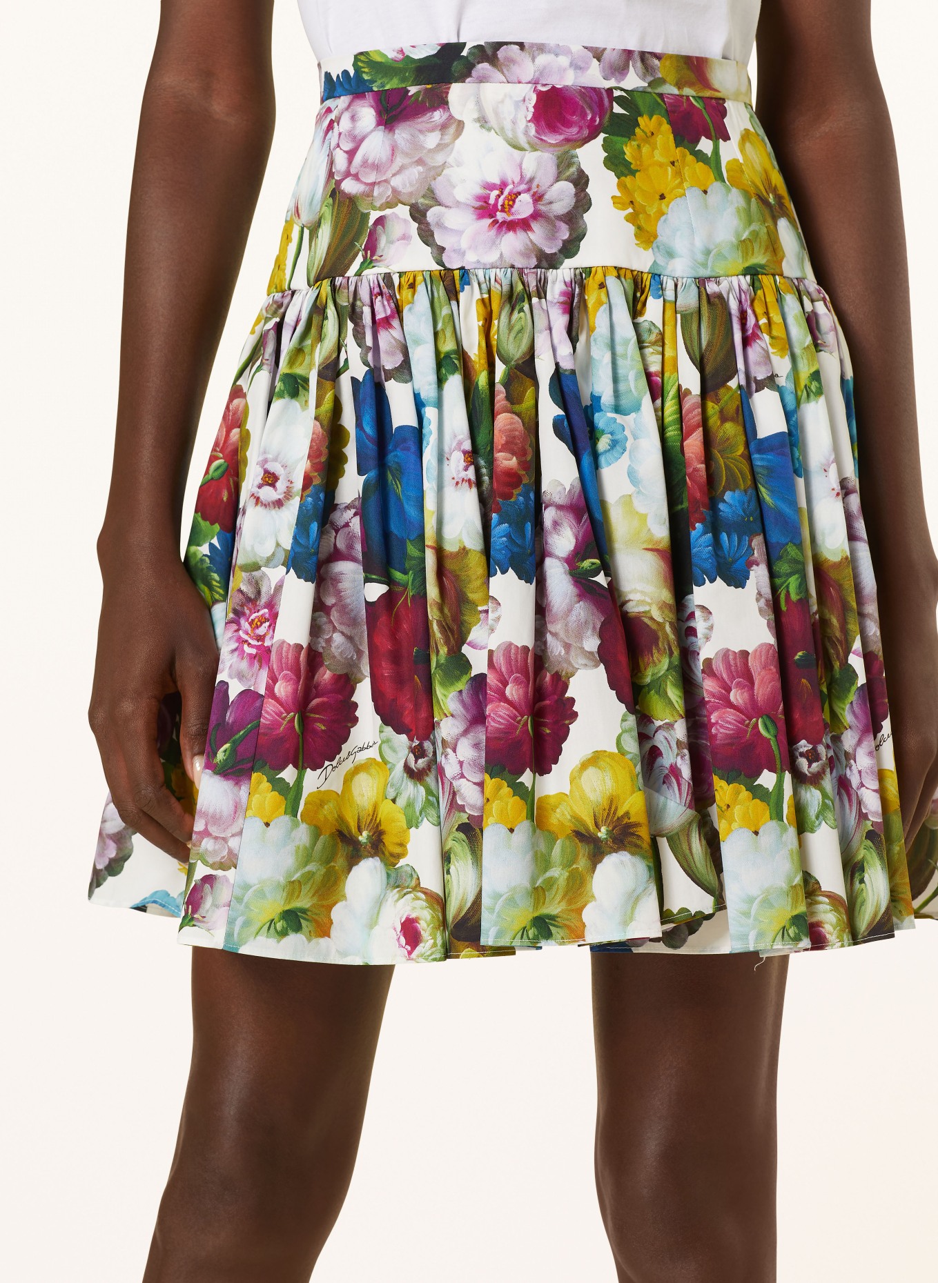 DOLCE & GABBANA Skirt, Color: WHITE/ FUCHSIA/ GREEN (Image 4)